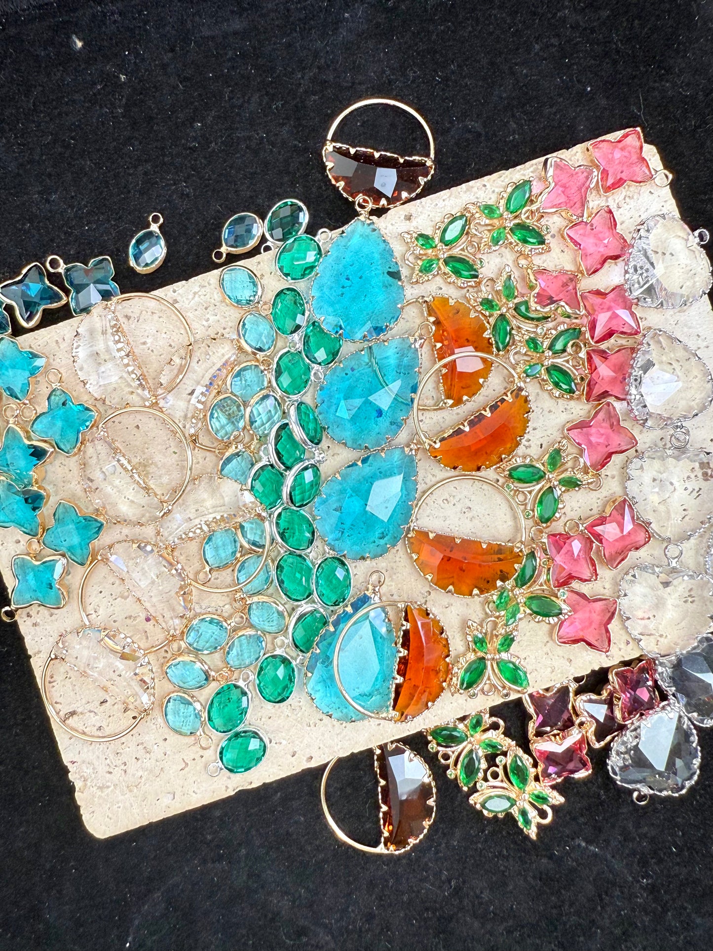 【Treasure Box 2】random mixed pendant charms, copper with 18k gold plated