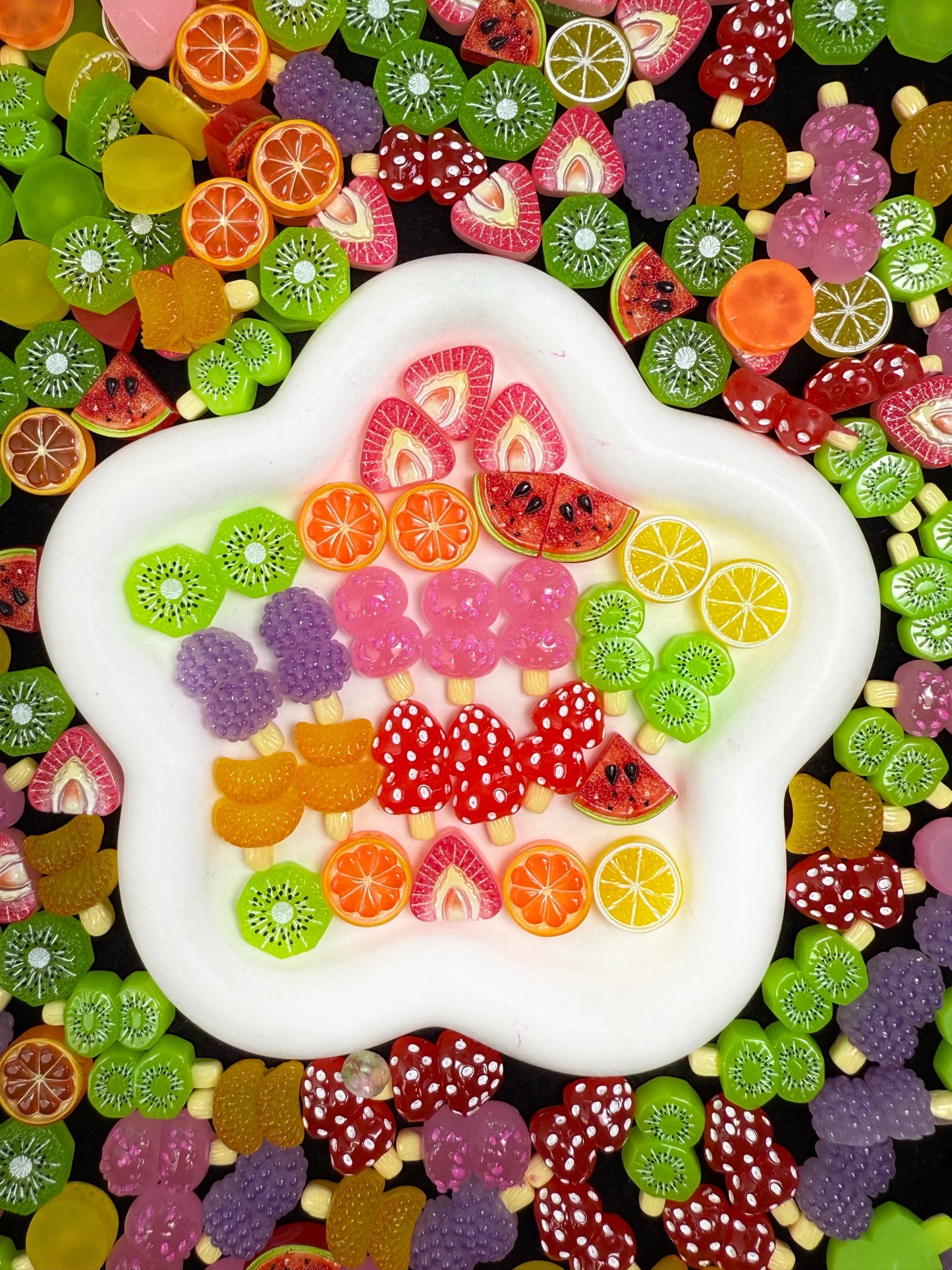 【Quatre saisons】Mélange de feuilles de résine colorées, épingle à cheveux/coques de téléphone DIY