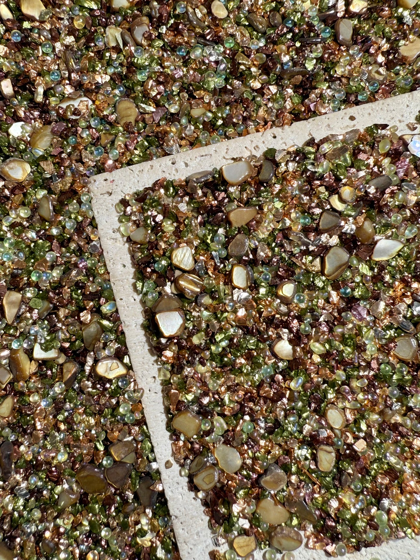 【Crystal Sandi】DIY crushed crystal/shell gravels DIY Nail materials, resin making or display