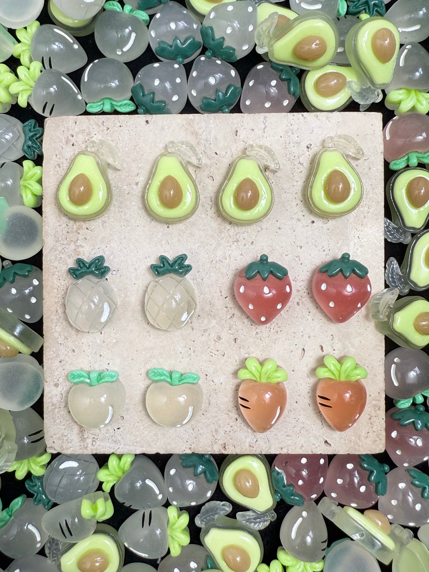 【Quatre saisons】Mélange de feuilles de résine colorées, épingle à cheveux/coques de téléphone DIY