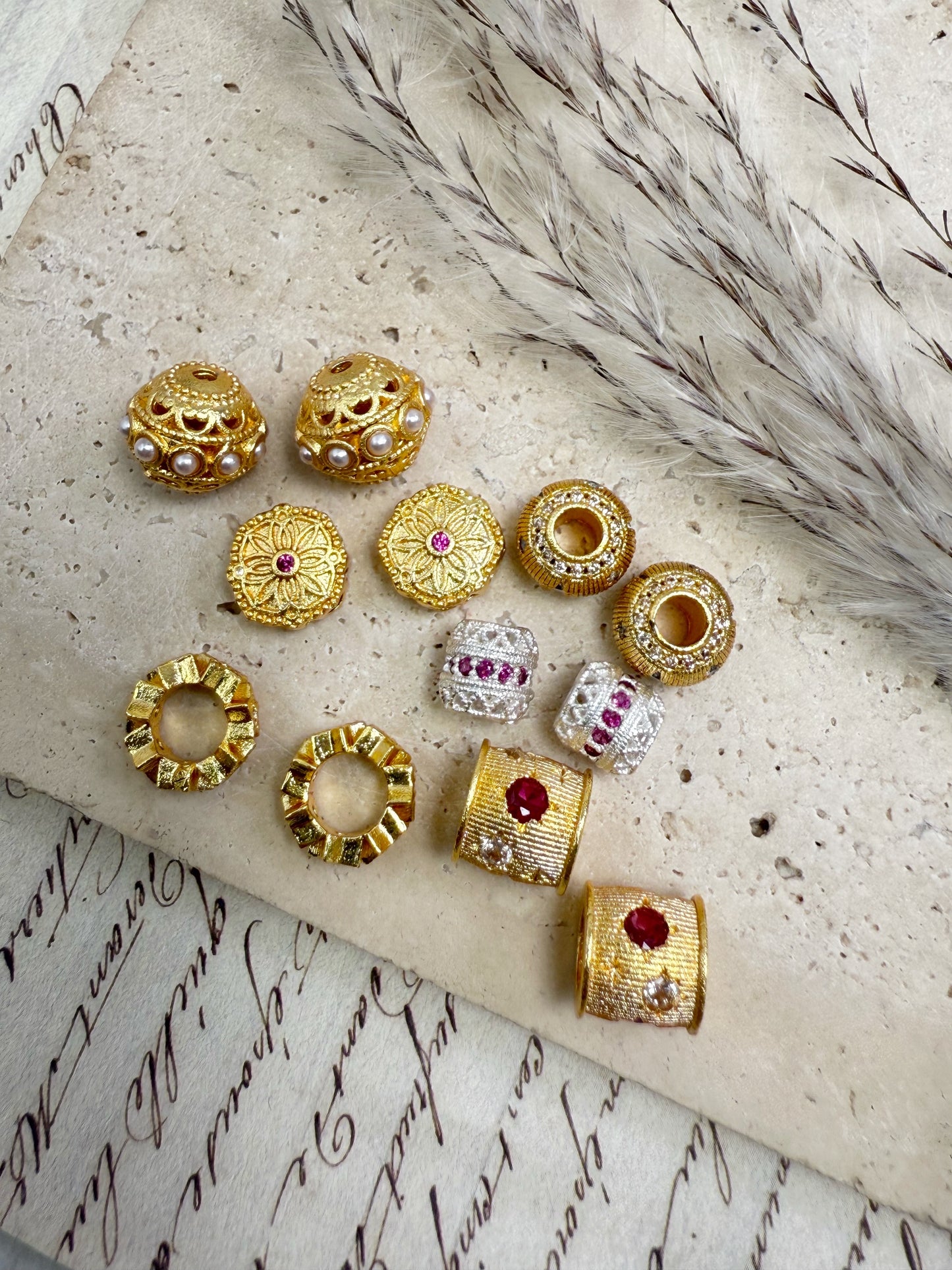 A001.NEW【Metal Treasure Bag-Beads】Exquisite Metal Beads