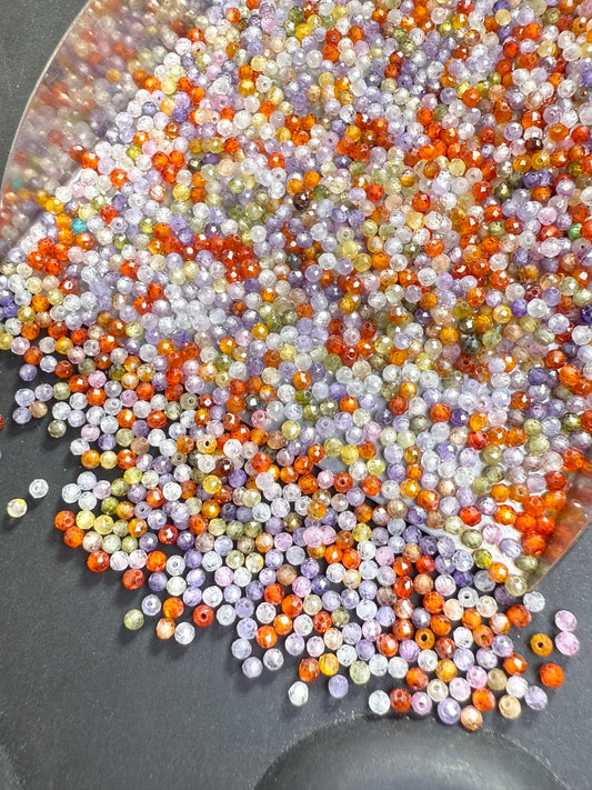 【Fancy Gem】fancy faceted cubic zirconia beads