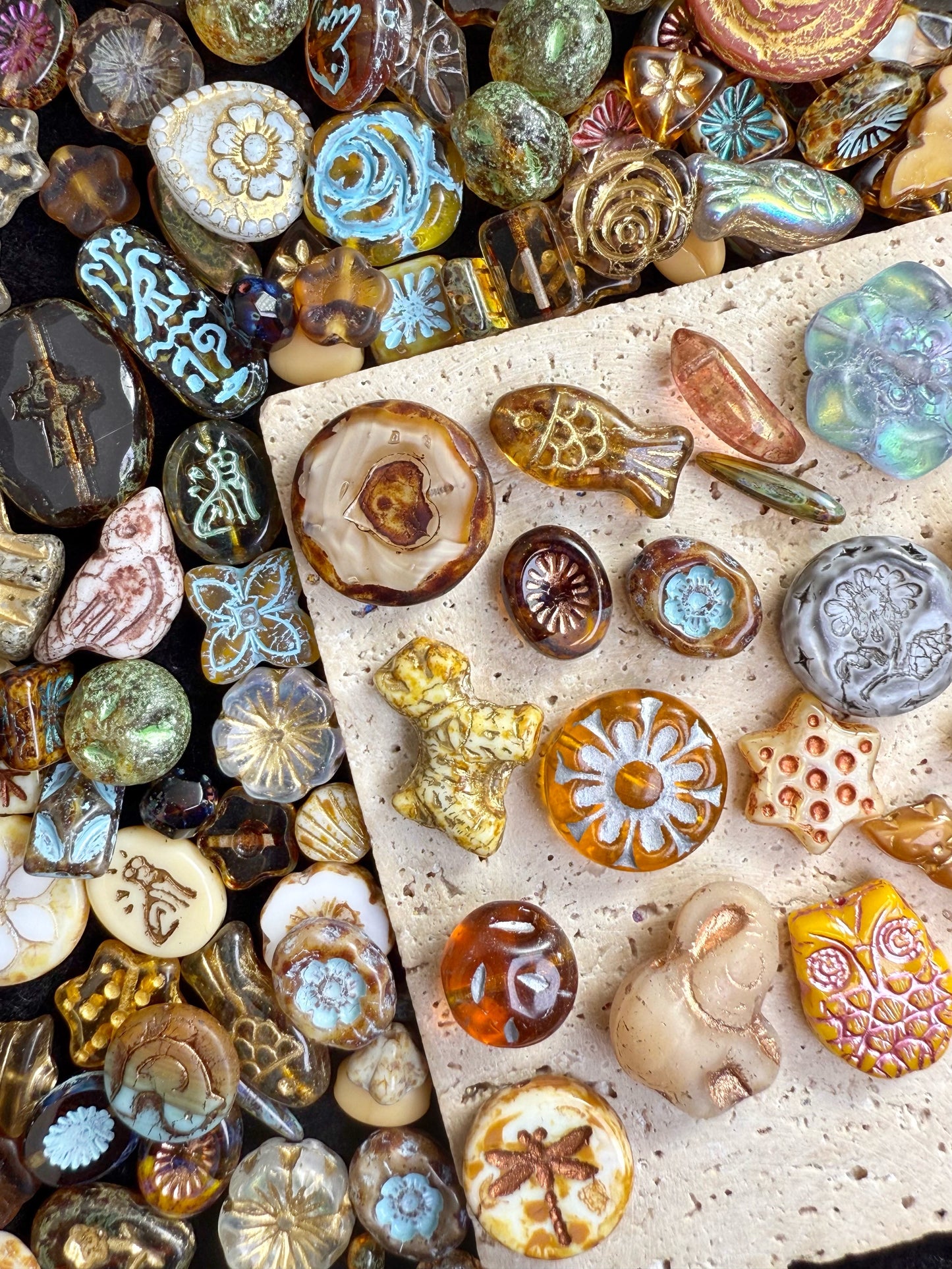 【Glass Treasure Bag】Exquisite charms with different themes, for bracelet/keychain/necklaces diy