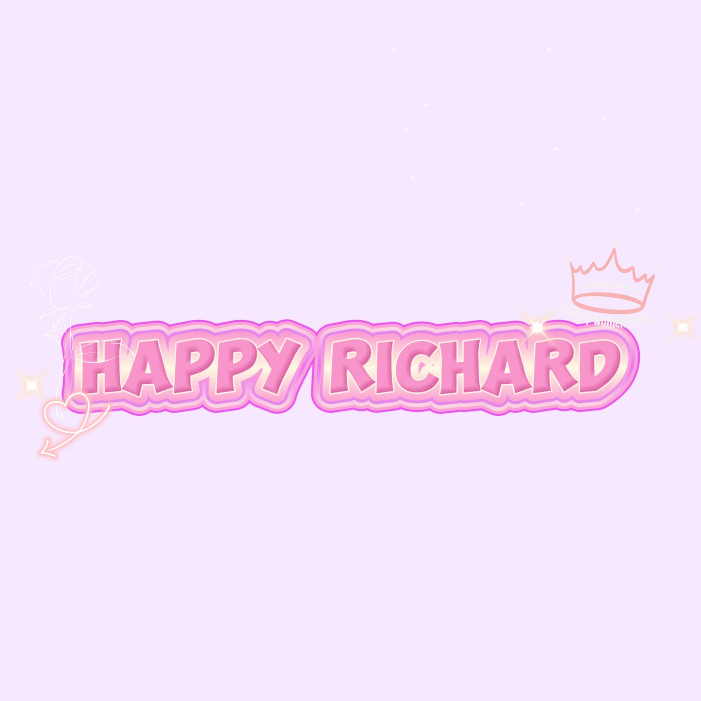 A19.【Happy Richard】GIANT 50ml colorful richard-shape glitter jar, for nails/snowball tumbler/resin making etc