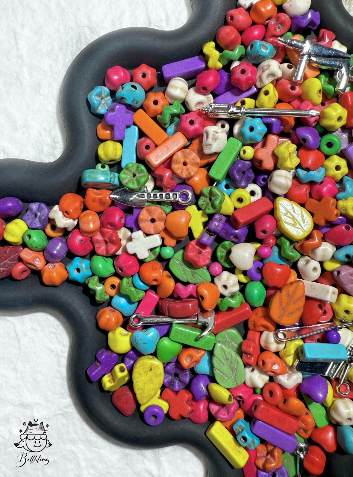 【Graveyard Keeper】stone beads, skull/bones/leaves/butterflies etc