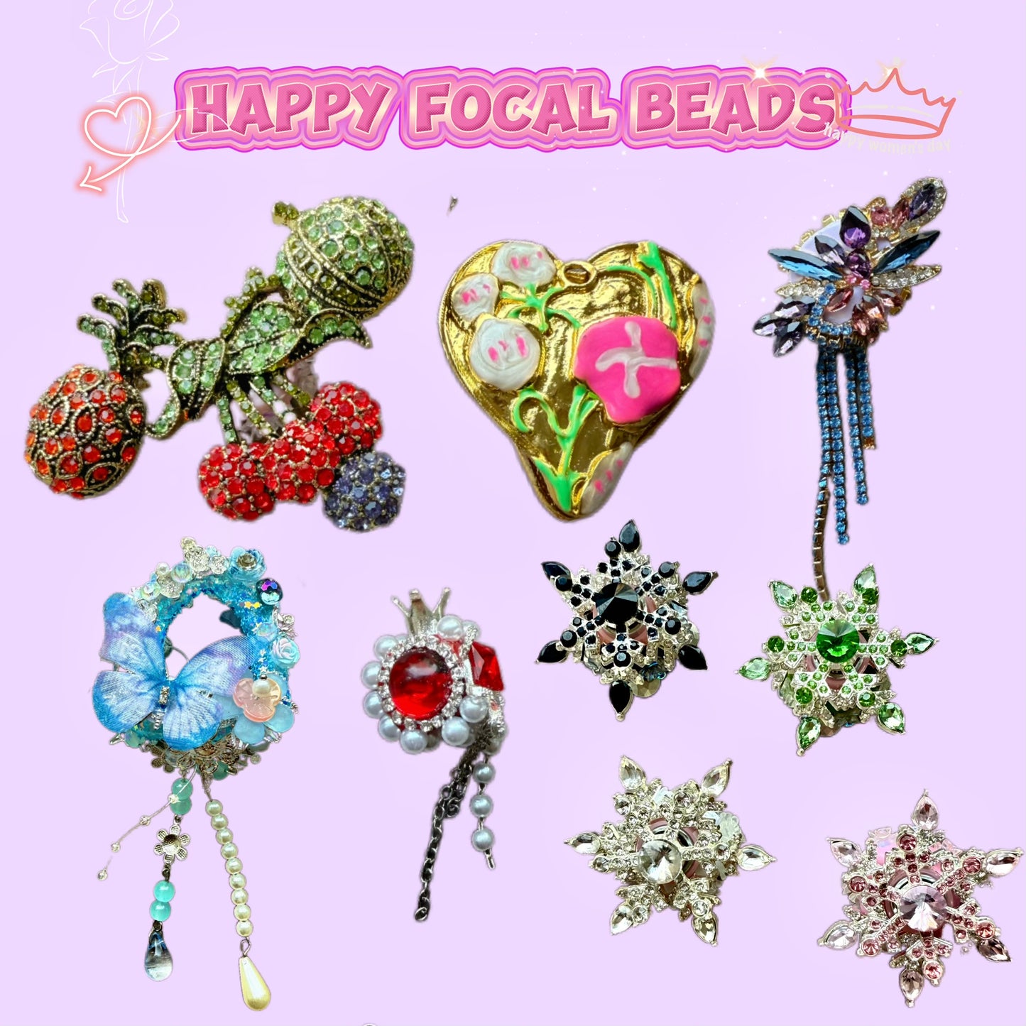 A001【Happy Focal】Luxury fancy focal beads blind bags