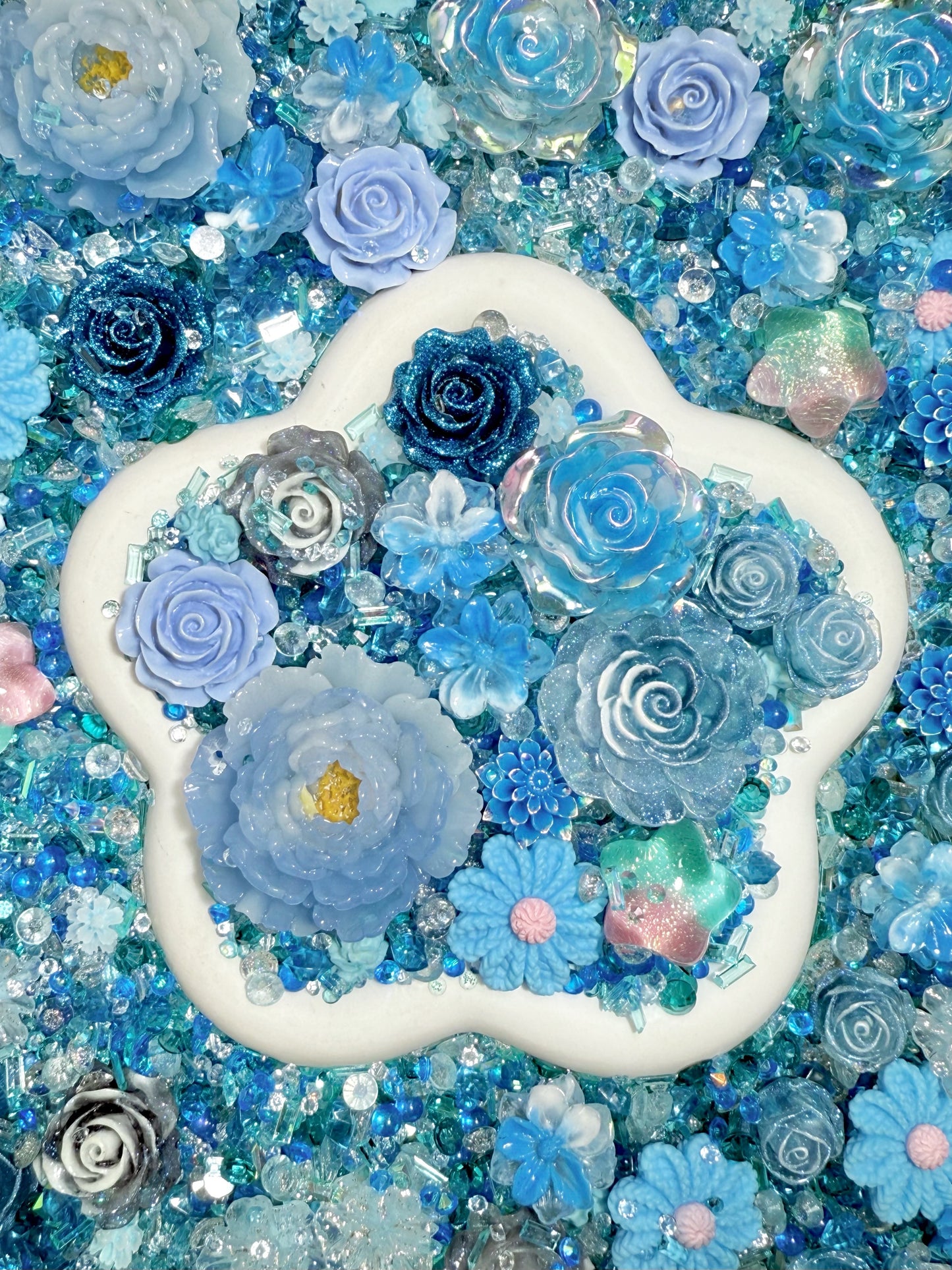 【Blooming Garden】Luminous flowers and rhinestone mixes, display/junk journal/phonecase craftings