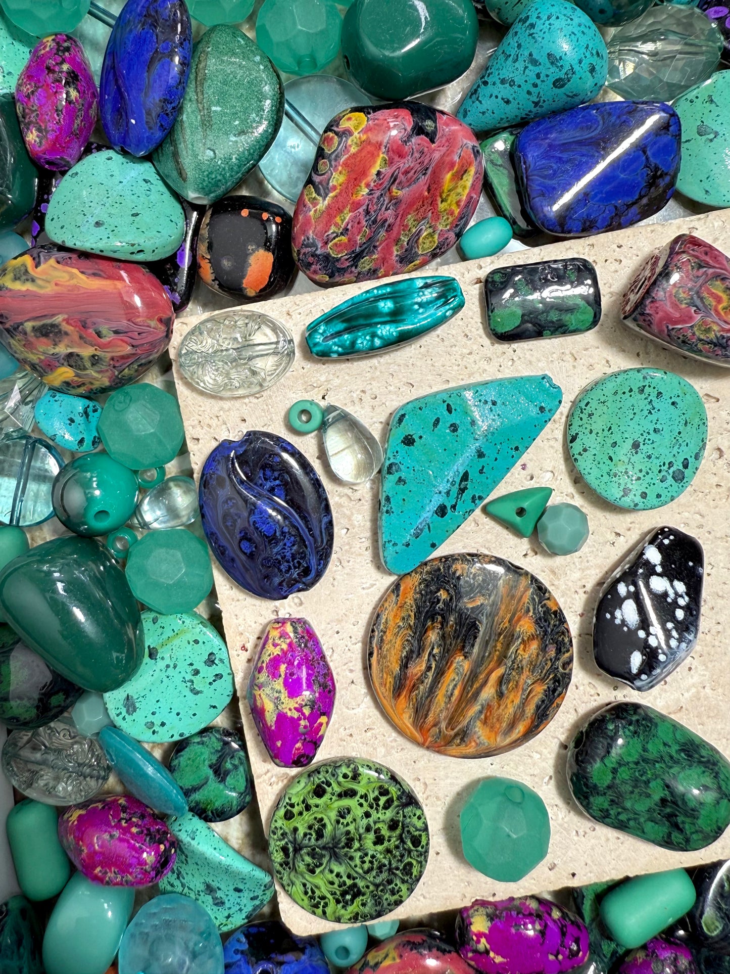 【Prague Palace】Exquisite drilled acrylics charms, jewelry/keychain diy