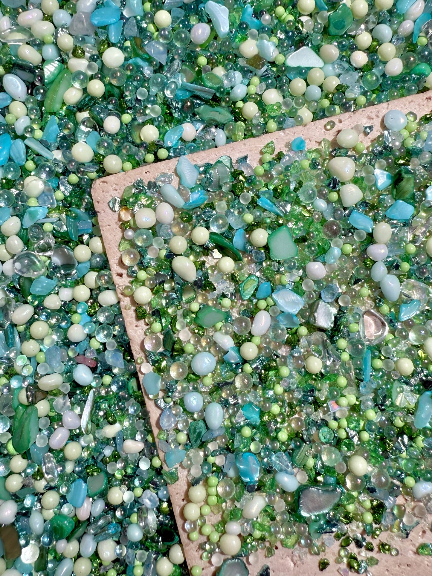 【Crystal Sandi】DIY crushed crystal/shell gravels DIY Nail materials, resin making or display