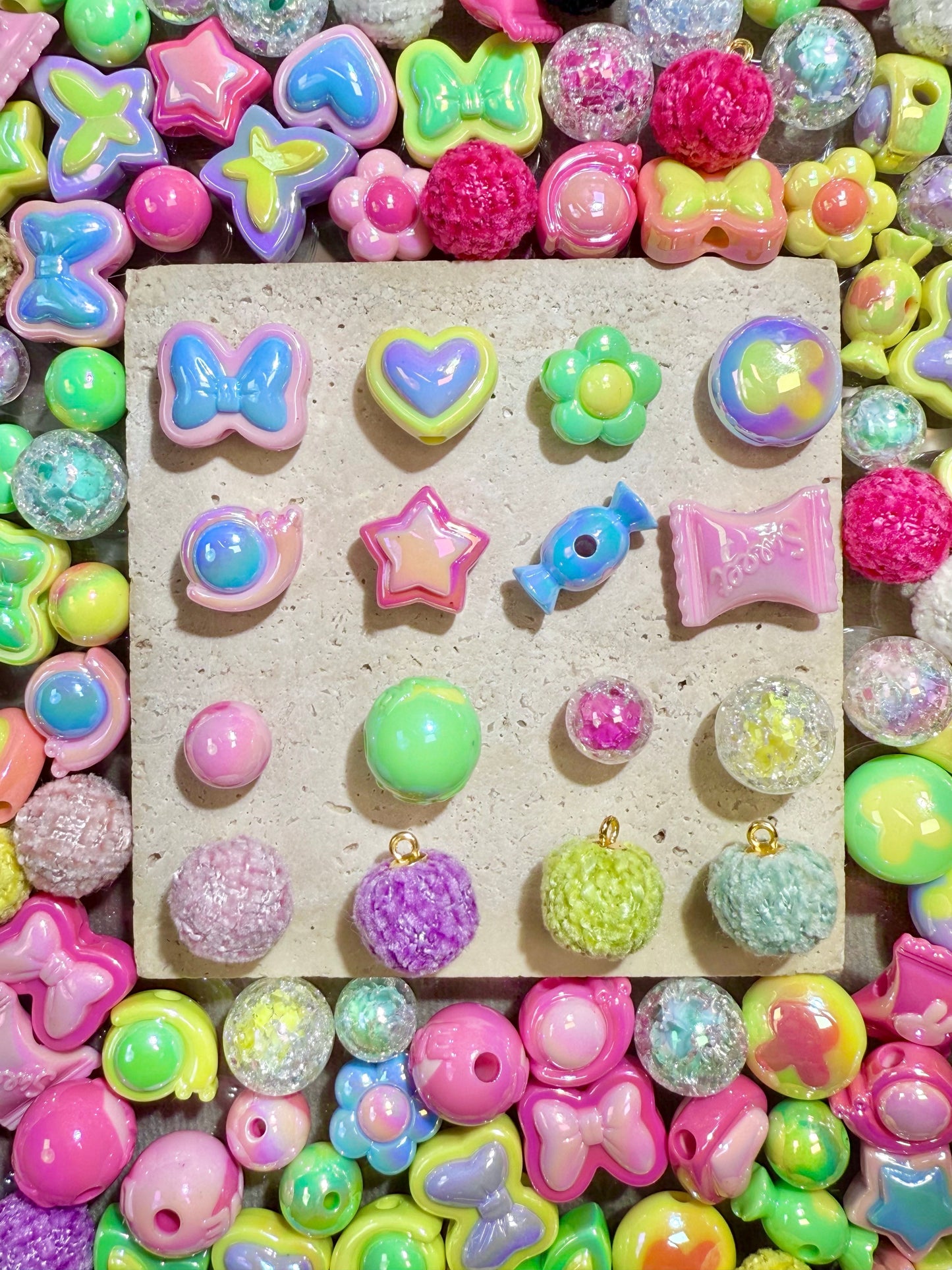 【Candy Jar】16mm candy-look acyclic beads