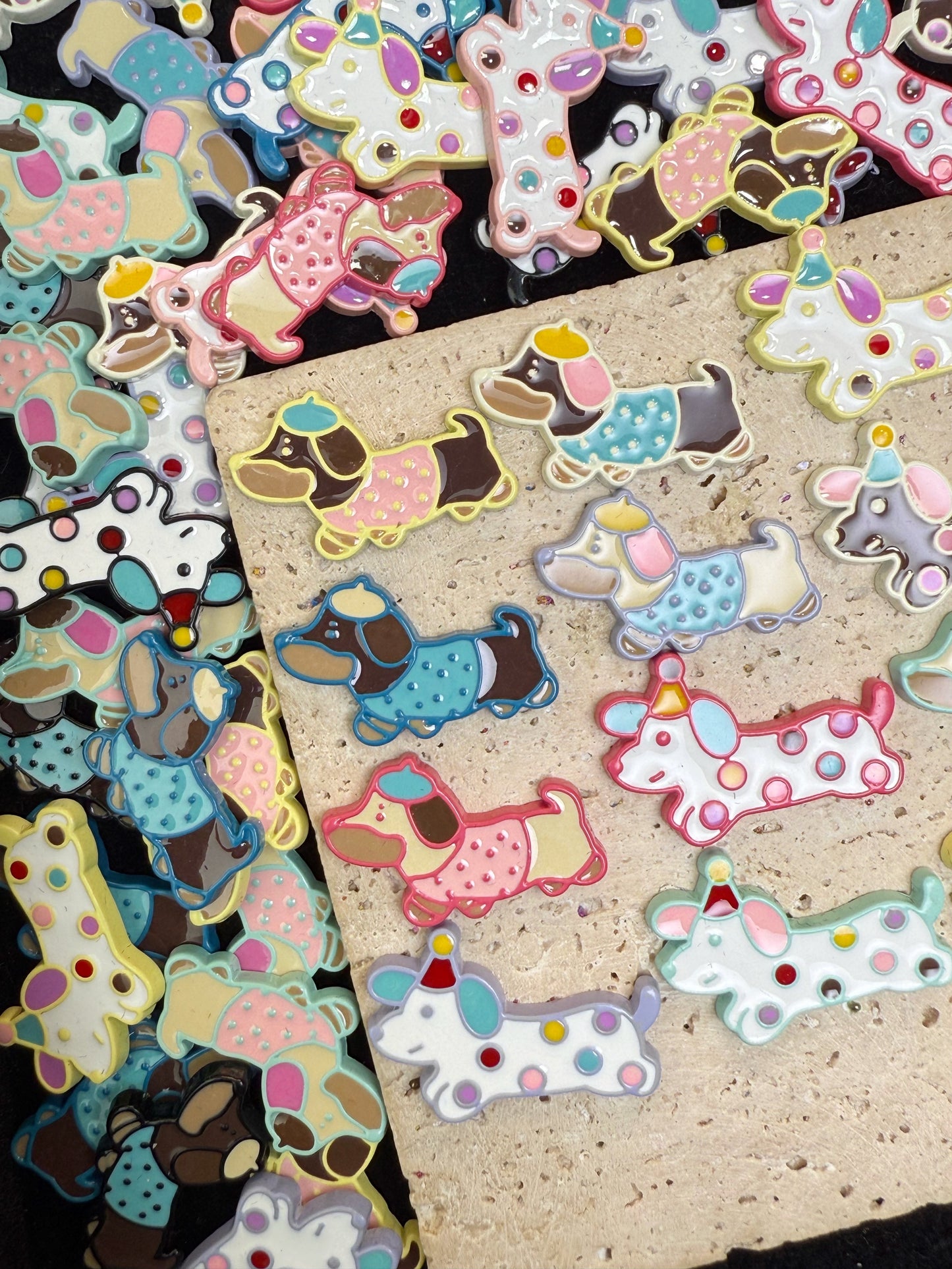 【Color World】Oil-dripped cute charms, hairpin/phonecase/crocs diy supplies