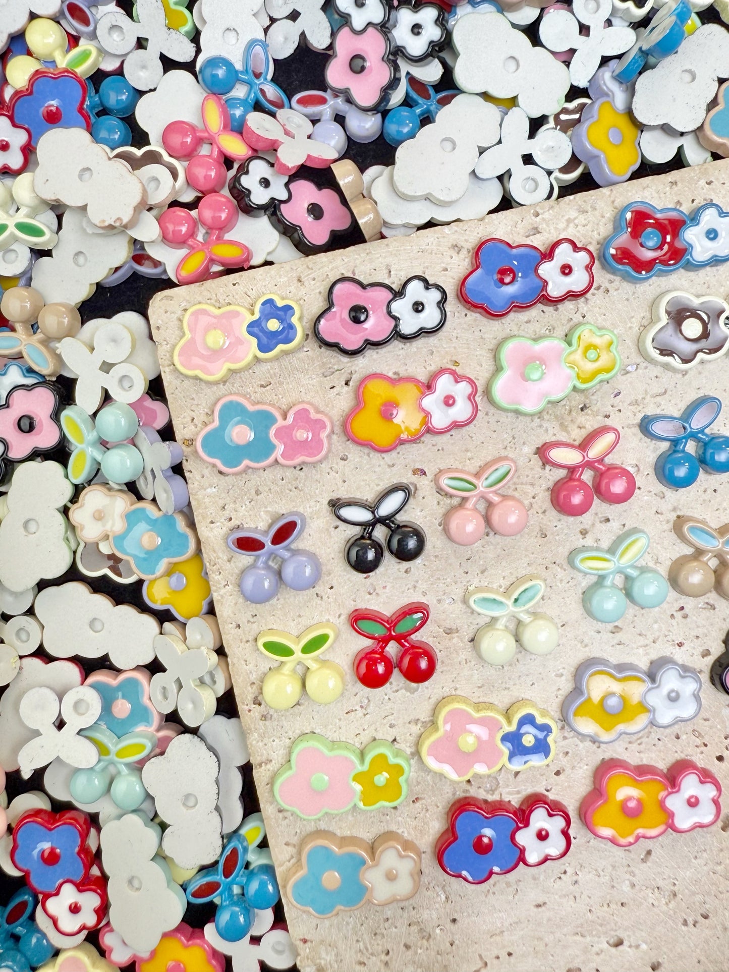 【Color World】Oil-dripped cute charms, hairpin/phonecase/crocs diy supplies