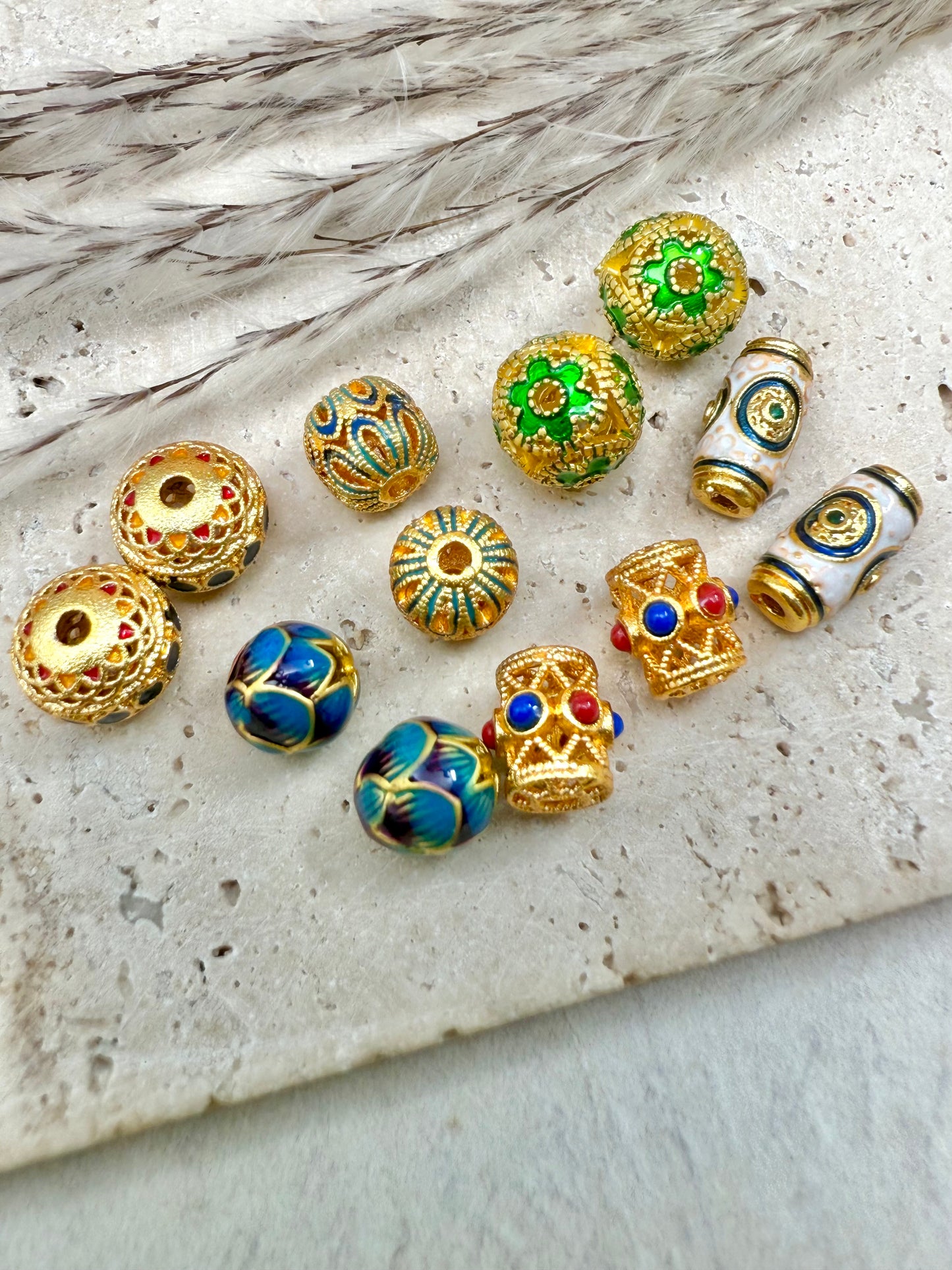 A001.NEW【Metal Treasure Bag-Beads】Exquisite Metal Beads