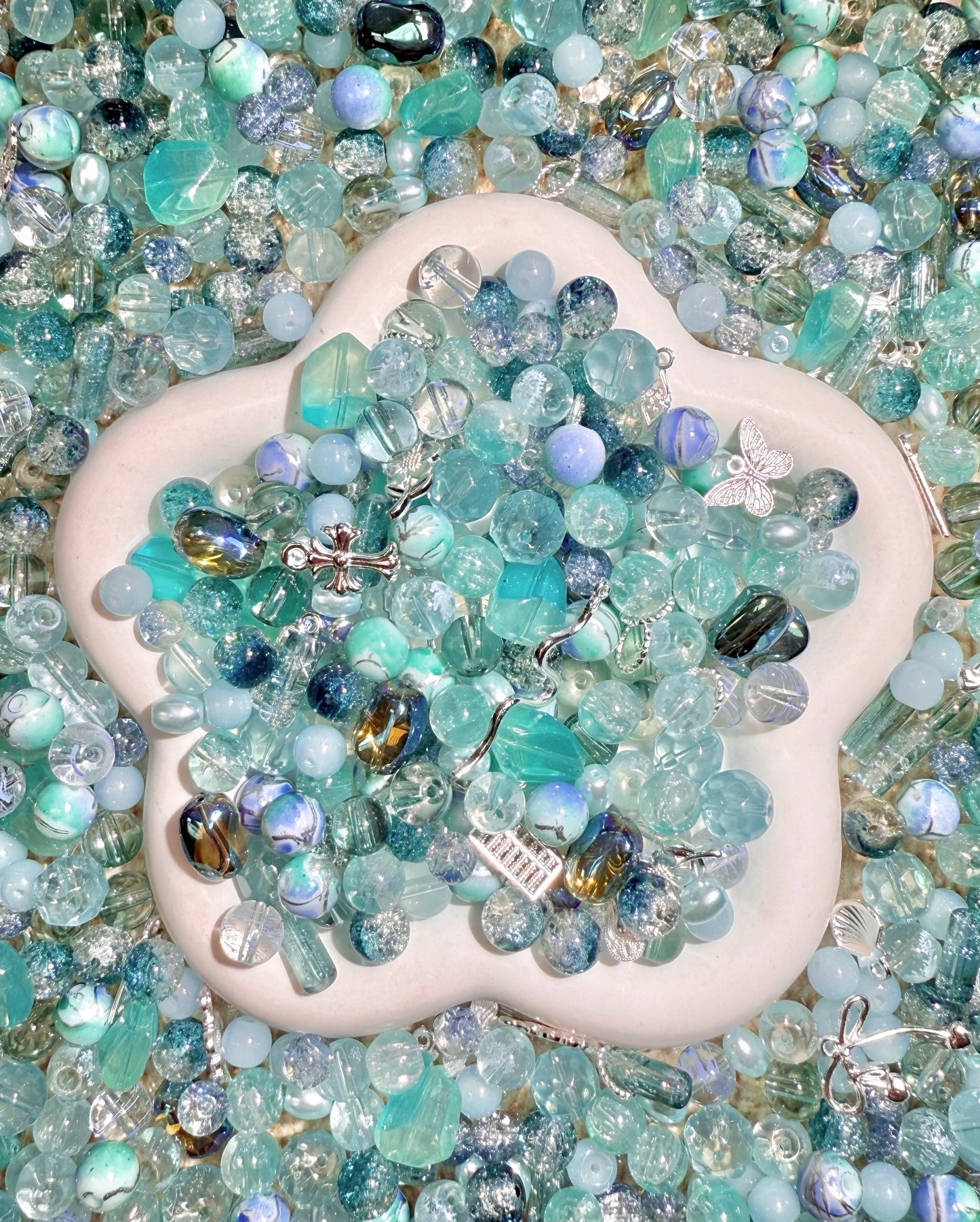 【BEADS PARTY 1】20% OFF Dainty Dreamy 8mm-10mm glass beads, all colors and themes