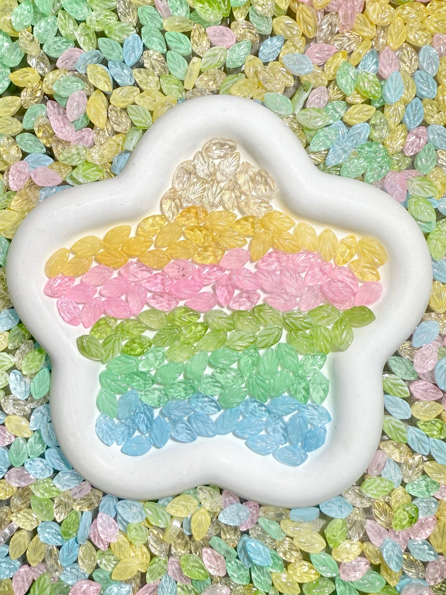 【Icy House】Mini breloques en verre exquises de toutes les couleurs mélangées, fournitures pour bracelets/porte-clés