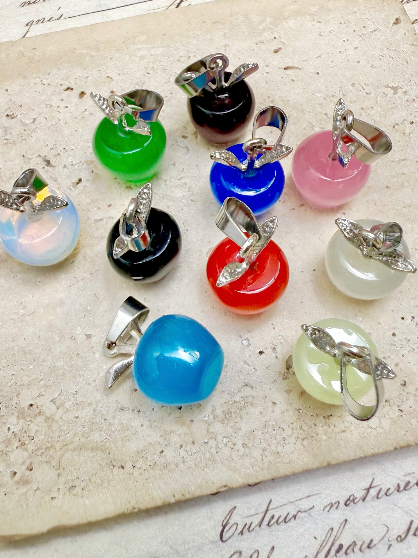 【Glass Treasure Bag】Exquisite charms with different themes, for bracelet/keychain/necklaces diy