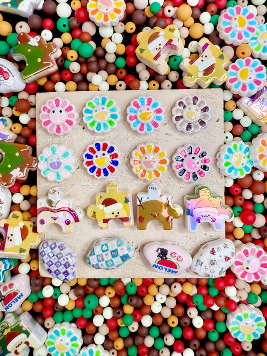 【Game Time】gaming acrylic beads mix, 16mm (making wreath, keychain, pens etc)