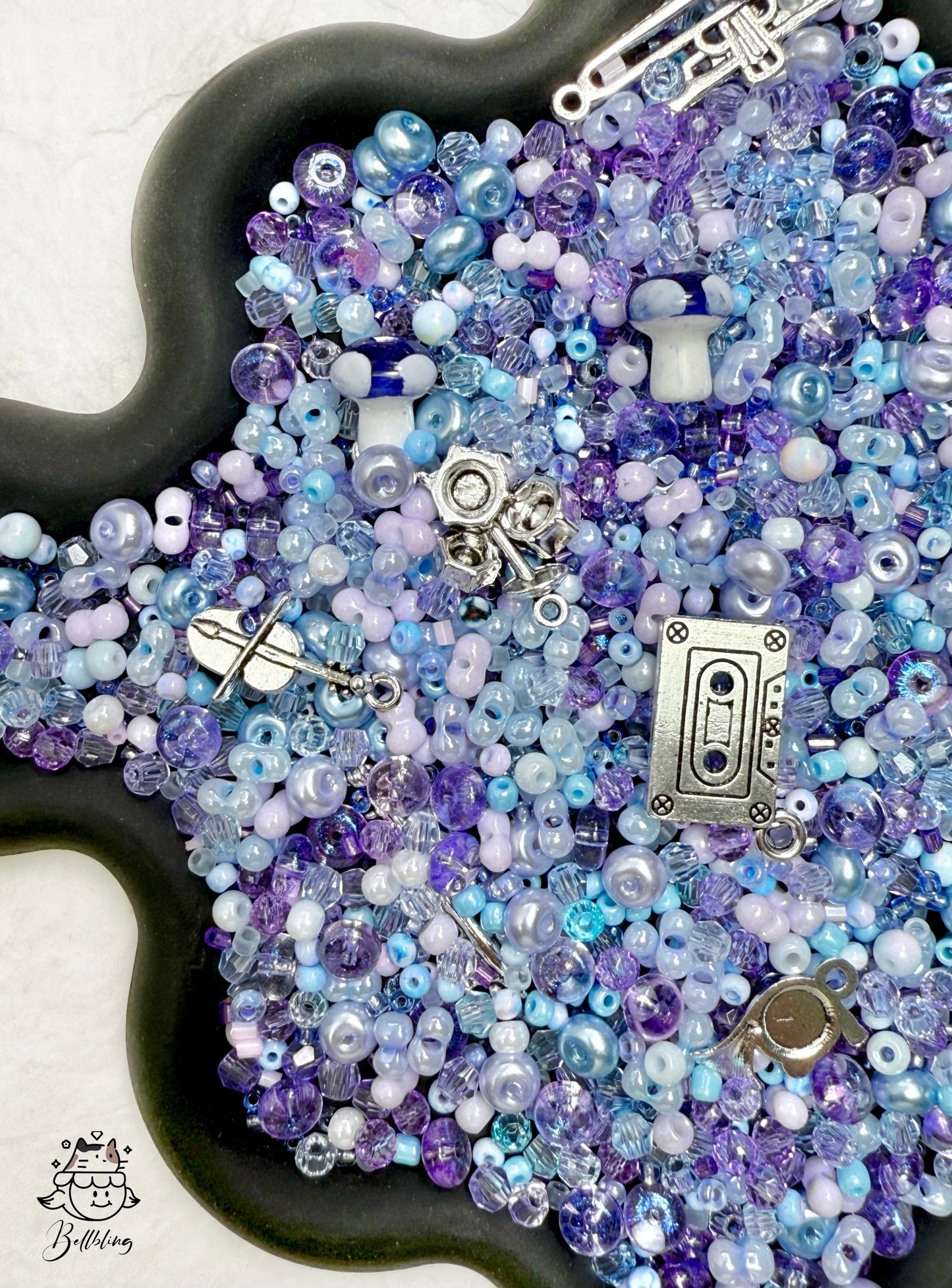 【Seed Beads Collection 2】2-4mm fancy glass seed beads mix, jewelry supplies