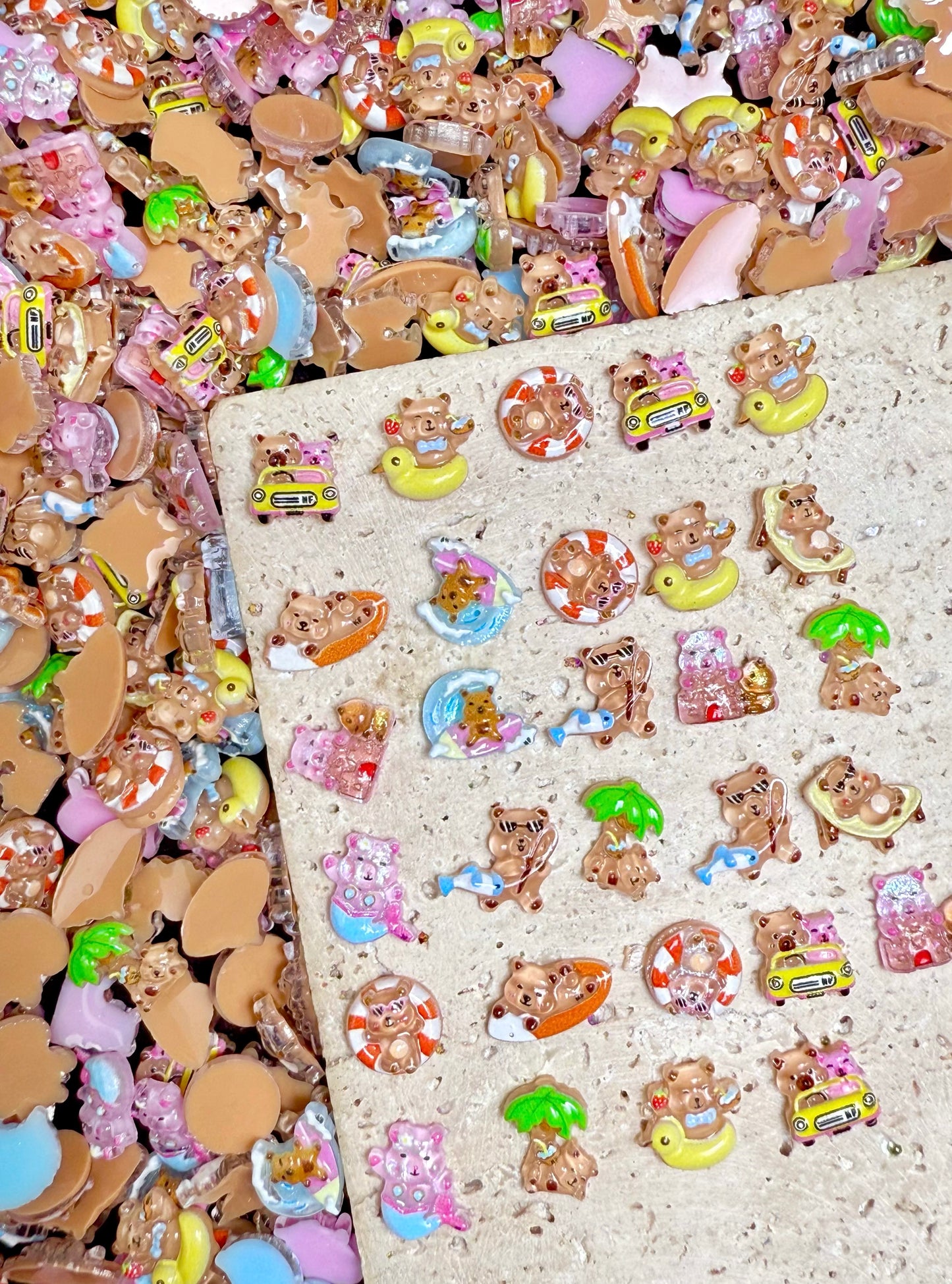 【Jelly Baby】non-lumi colorful resin mix, hairpin/phonecases diy