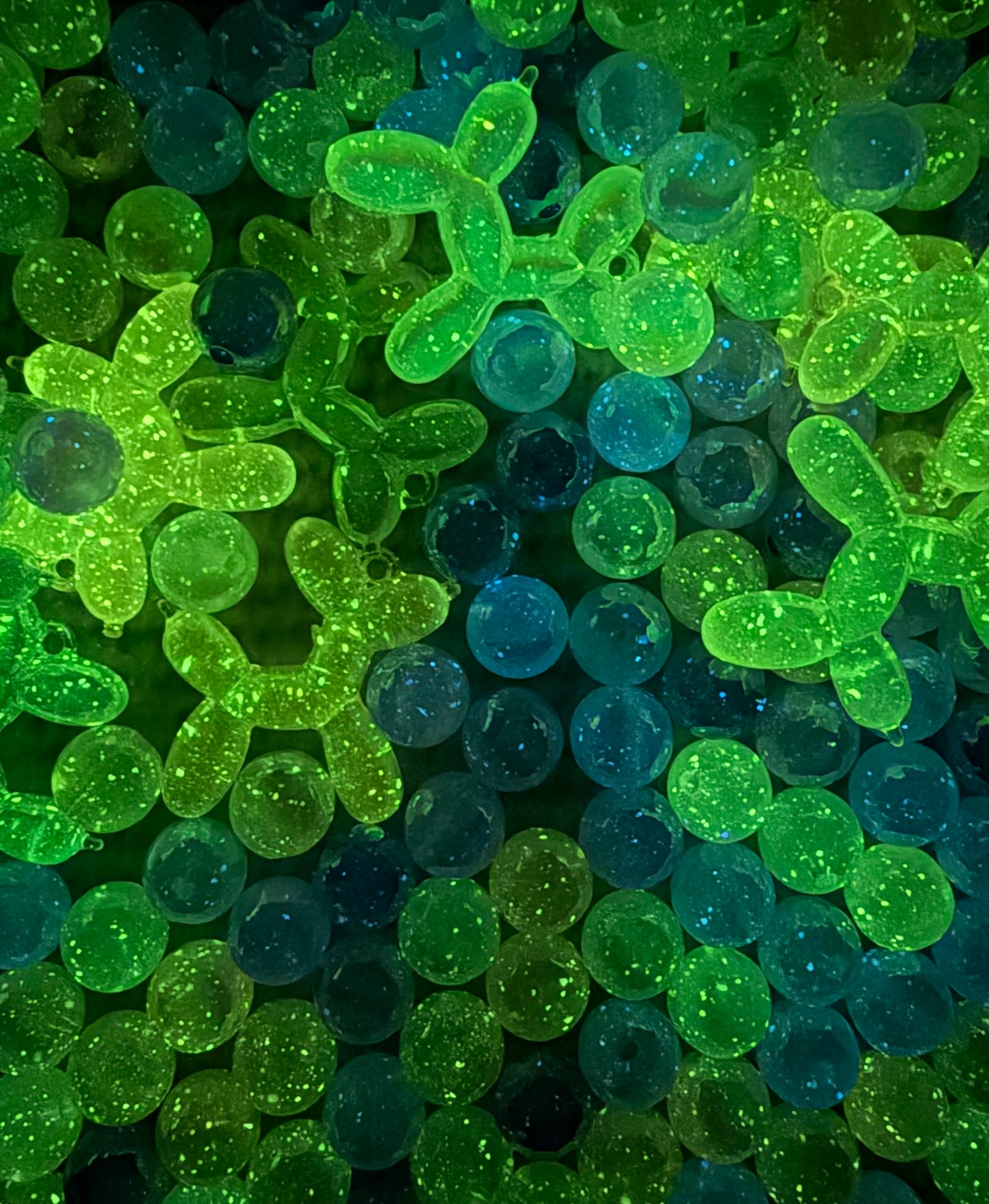 【Foire d'été】Perles acycliques lumineuses crémeuses : canapé, ours, cœur, nœuds papillon, fromage