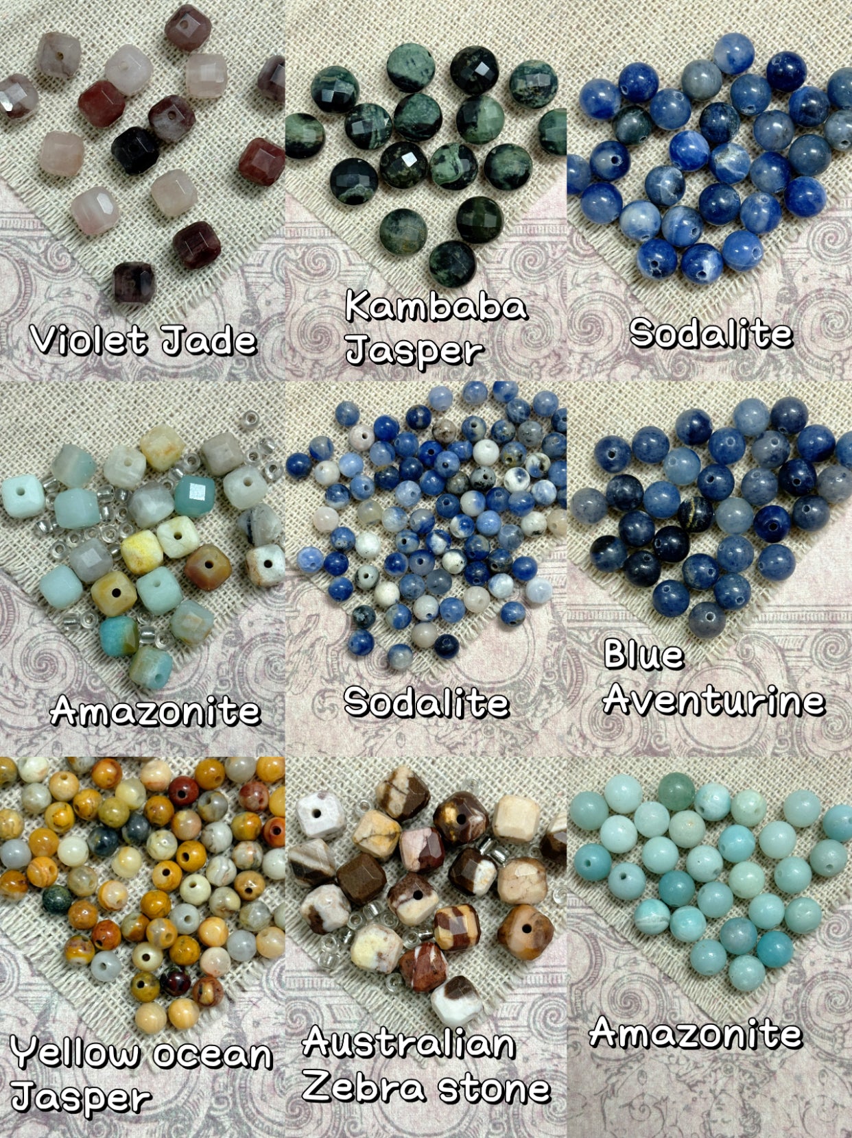 A10.NEW【Happy Crystal】4mm-6mm natural crystal and stone