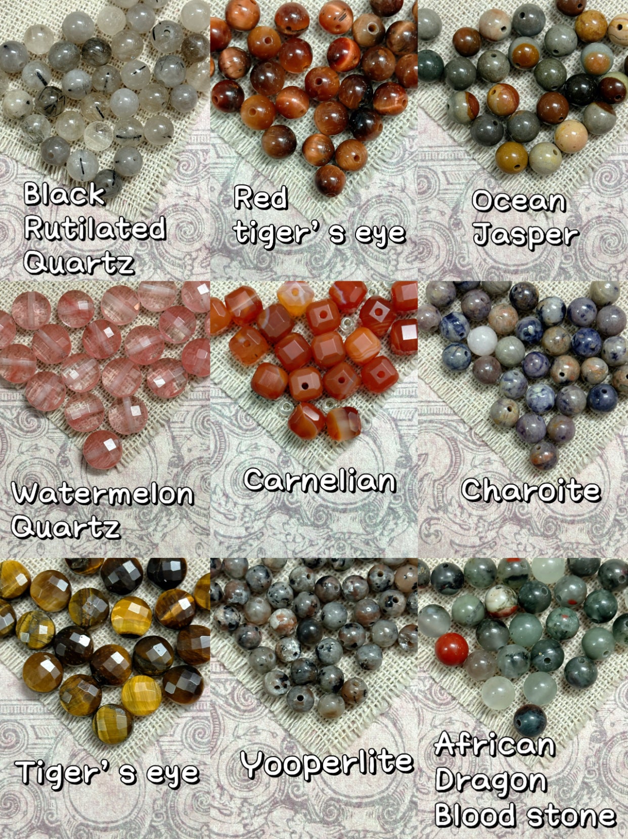 A10.NEW【Happy Crystal】4mm-6mm natural crystal and stone