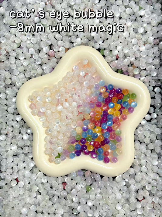 【cat's eye bubble】 cat's eye resin spacer beads