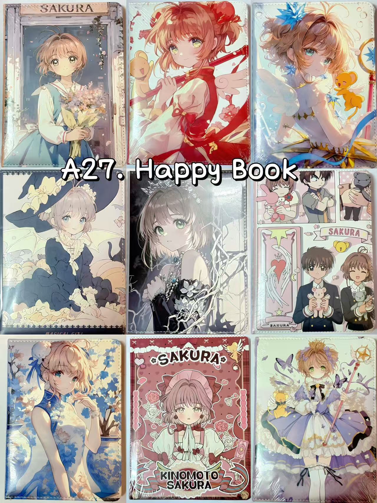 A27.NEW【Happy Book】mysterious A5 notebook bag 15*21cm/6*8inch