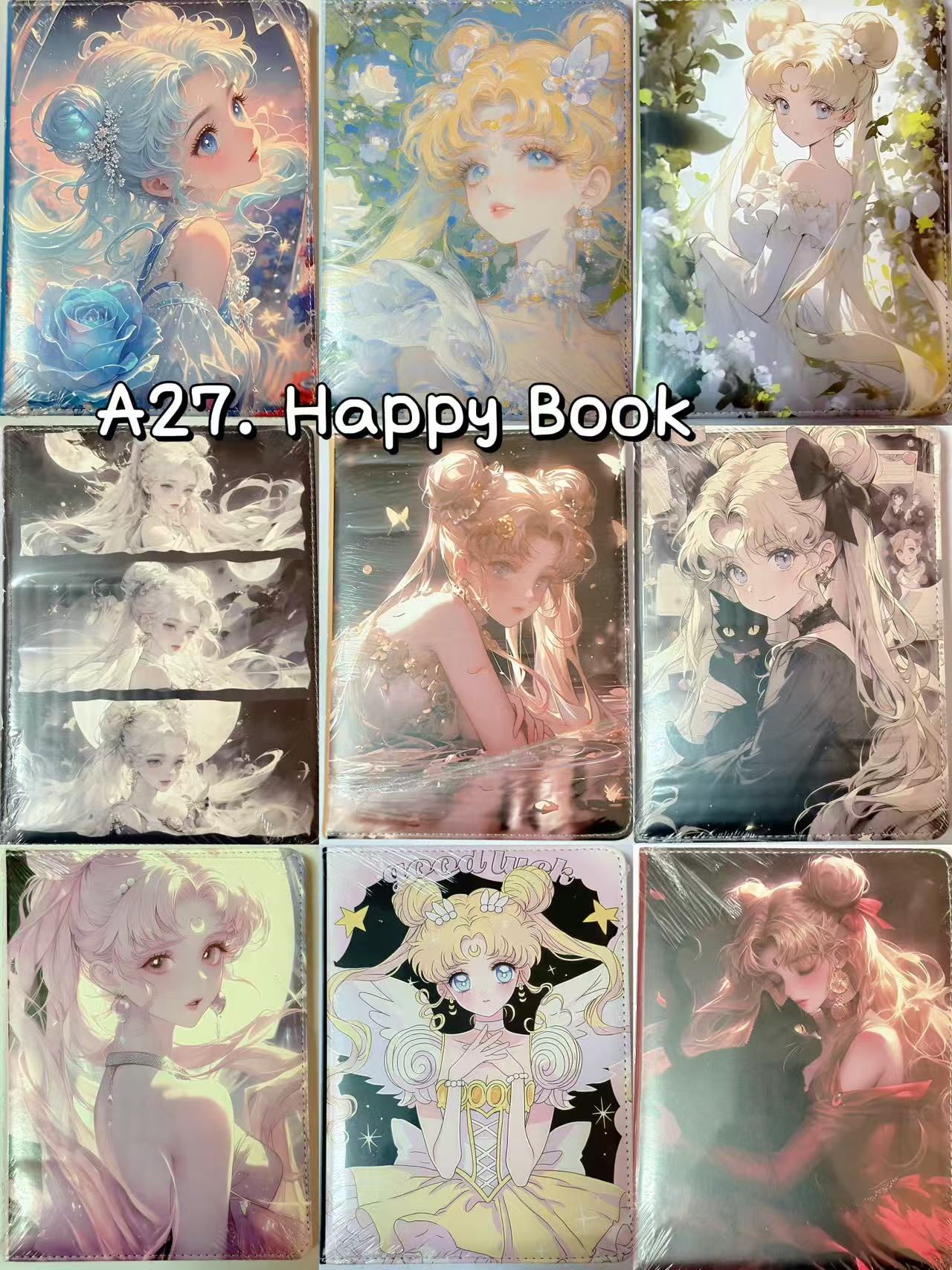 A27.NEW【Happy Book】mysterious A5 notebook bag 15*21cm/6*8inch