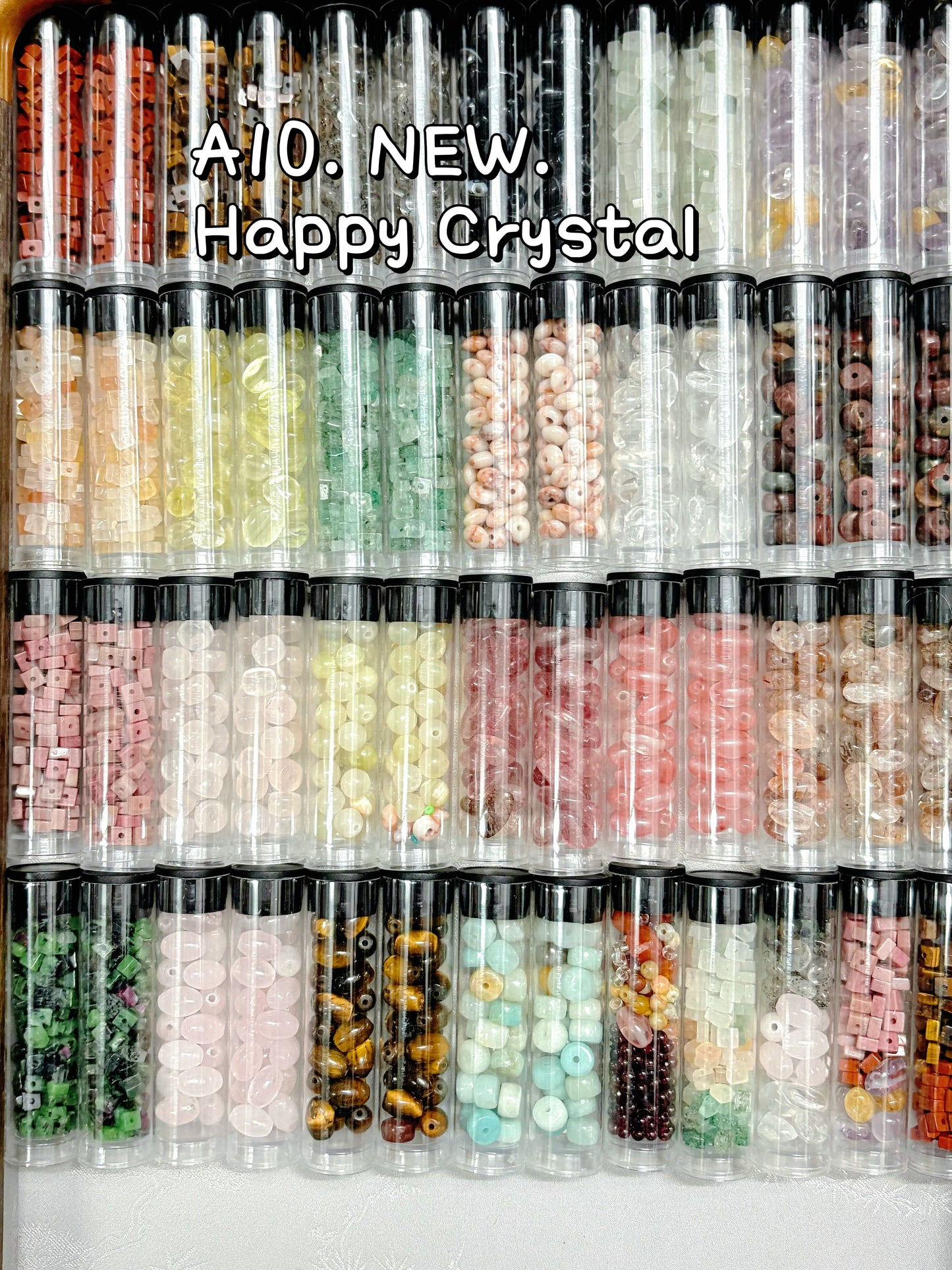 A10.NEW【Happy Crystal】4mm-6mm natural crystal and stone