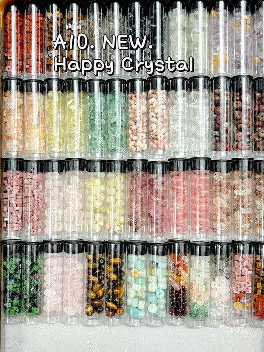 A10.NEW【Happy Crystal】4mm-6mm natural crystal and stone
