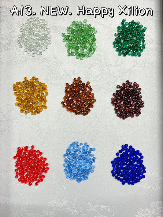 A13.NEW【Happy Xilion 1】Swarovski Bicone Beads Dupe, Iridescent Electroplating colors