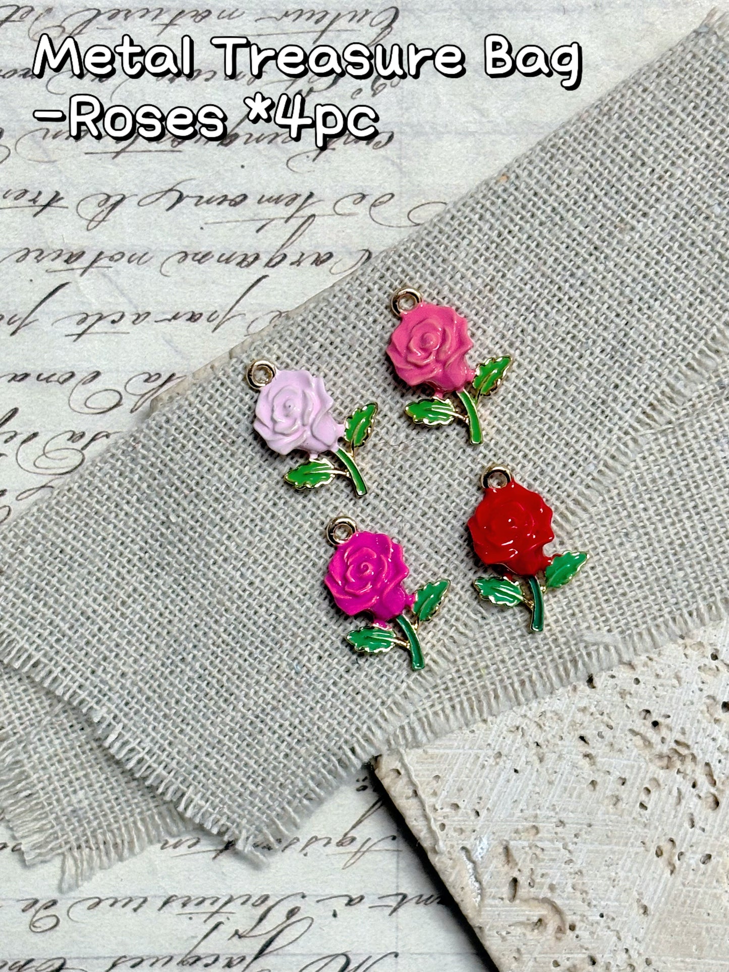 A001.NEW【Metal Treasure Bag-Beads】Exquisite Metal Beads