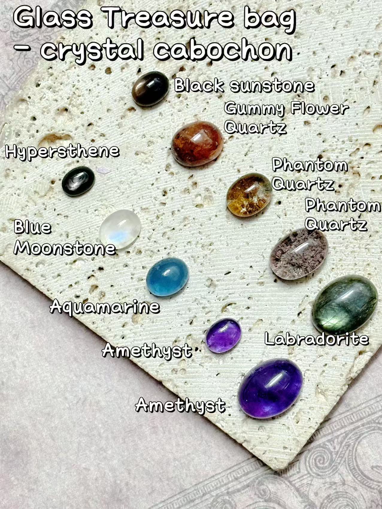 A001.NEW【Crystal Treasure Bag】Exquisite crystal charms, for jewelry diy