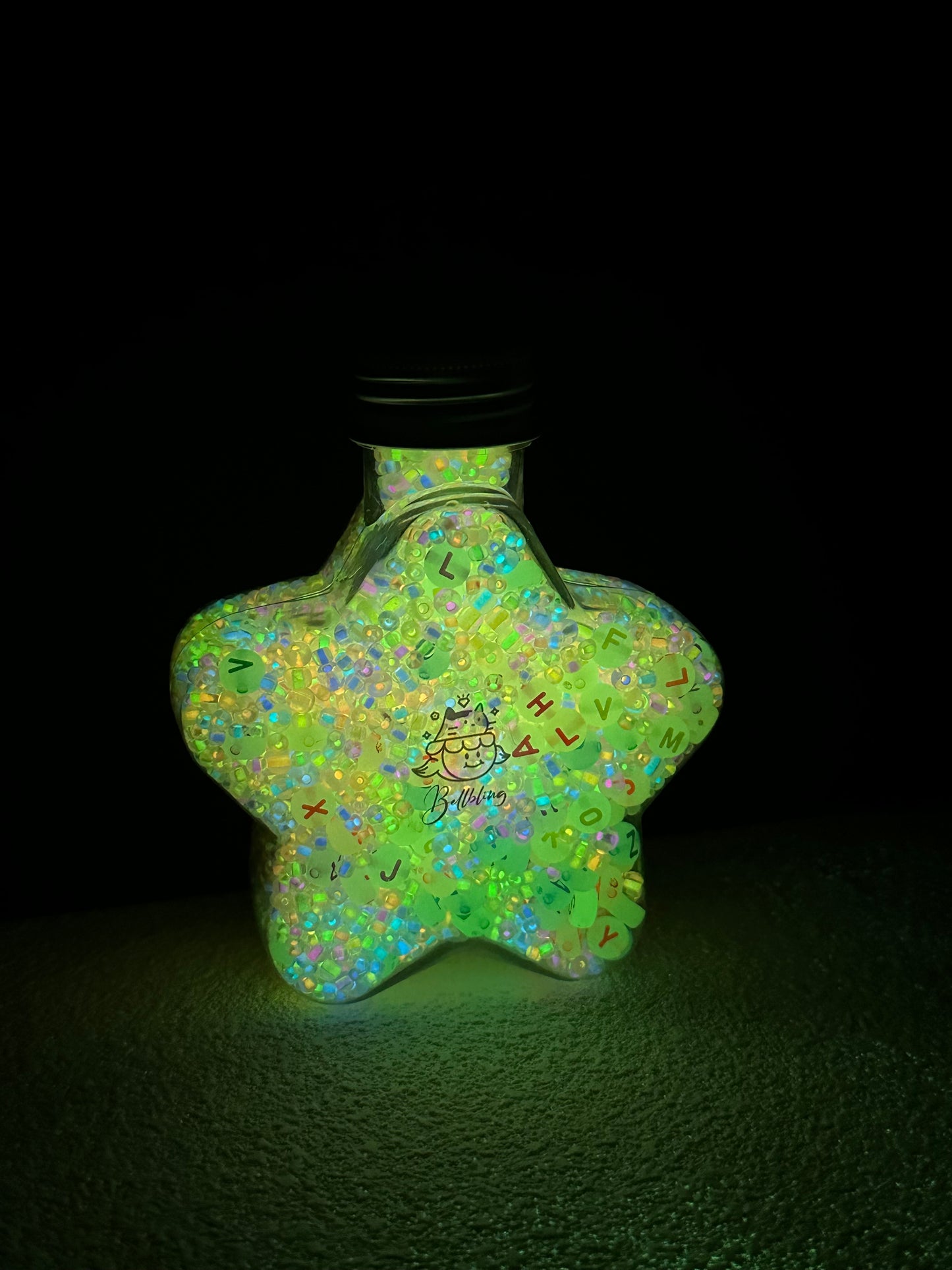 【Lumi Beans】luminous mixed rainbow seed beads, 3mm&4mm