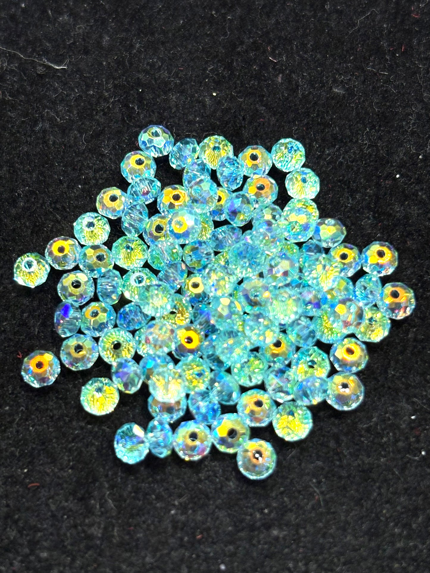 A001.NEW【Happy Xilion 1】Swarovski Bicone Beads Dupe, Iridescent Electroplating colors