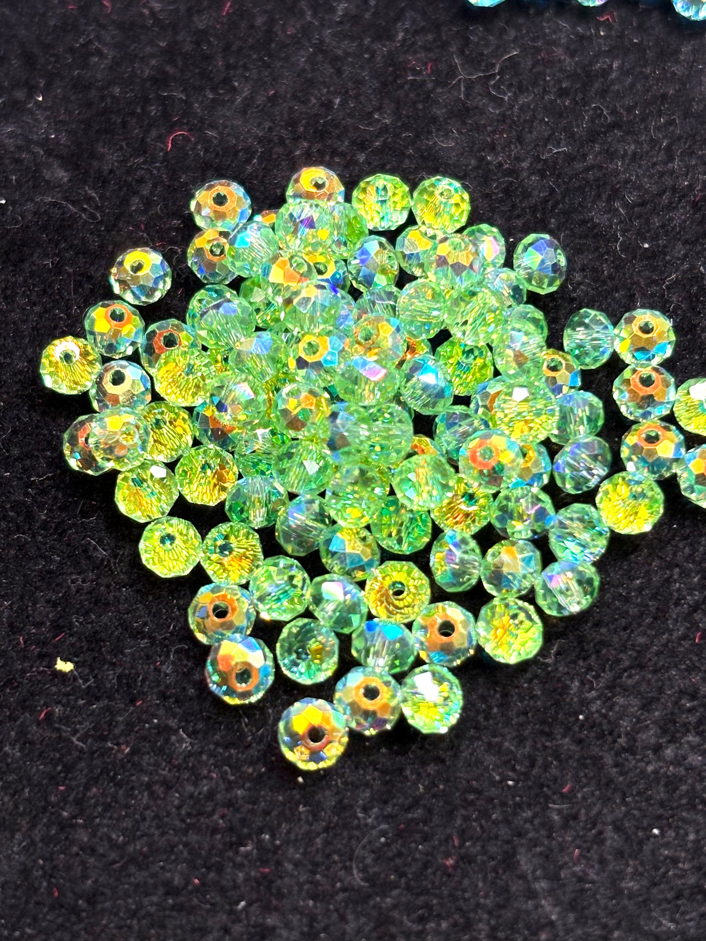 A001.NEW【Happy Xilion 1】Swarovski Bicone Beads Dupe, Iridescent Electroplating colors