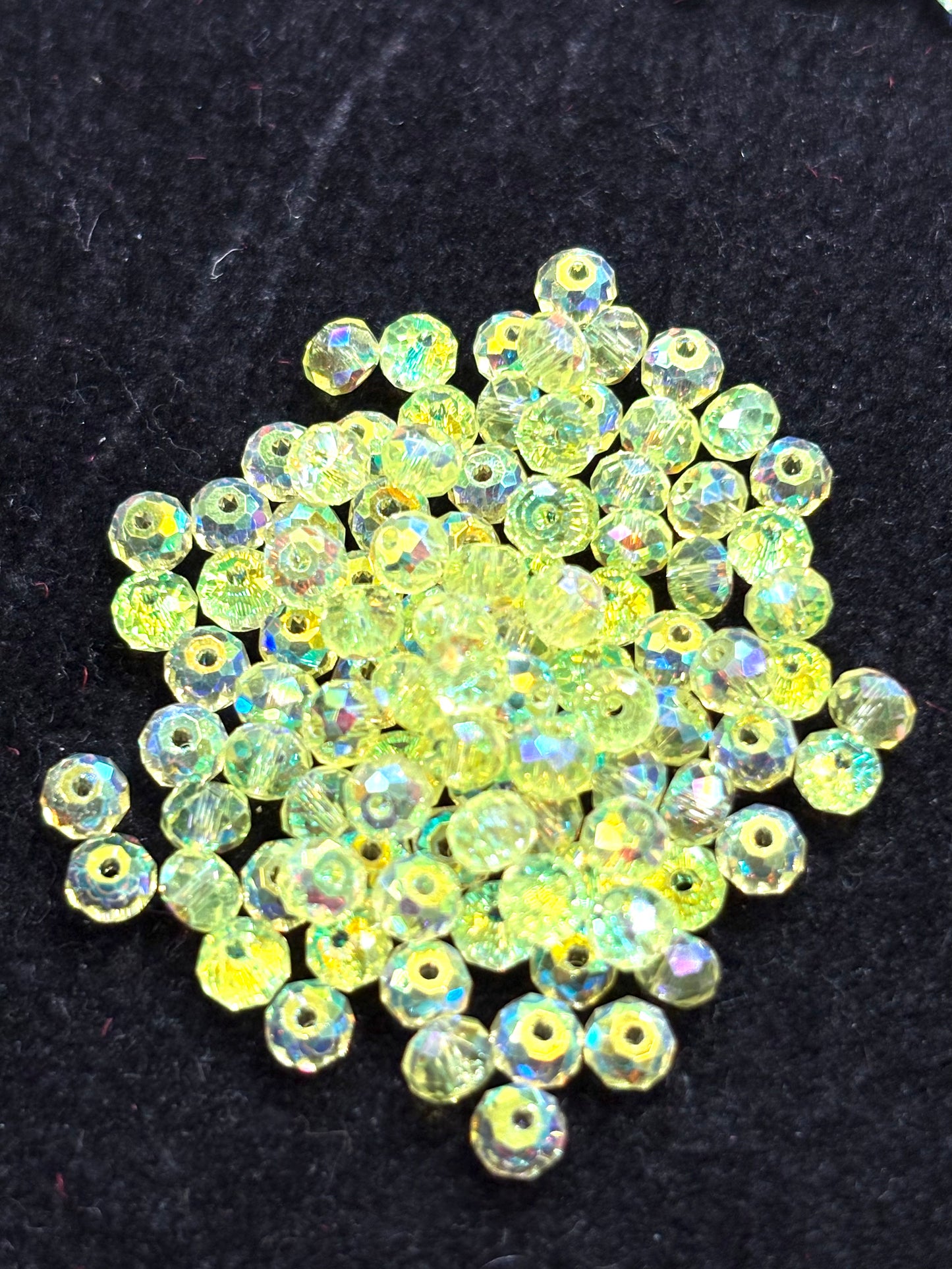 A001.NEW【Happy Xilion 1】Swarovski Bicone Beads Dupe, Iridescent Electroplating colors