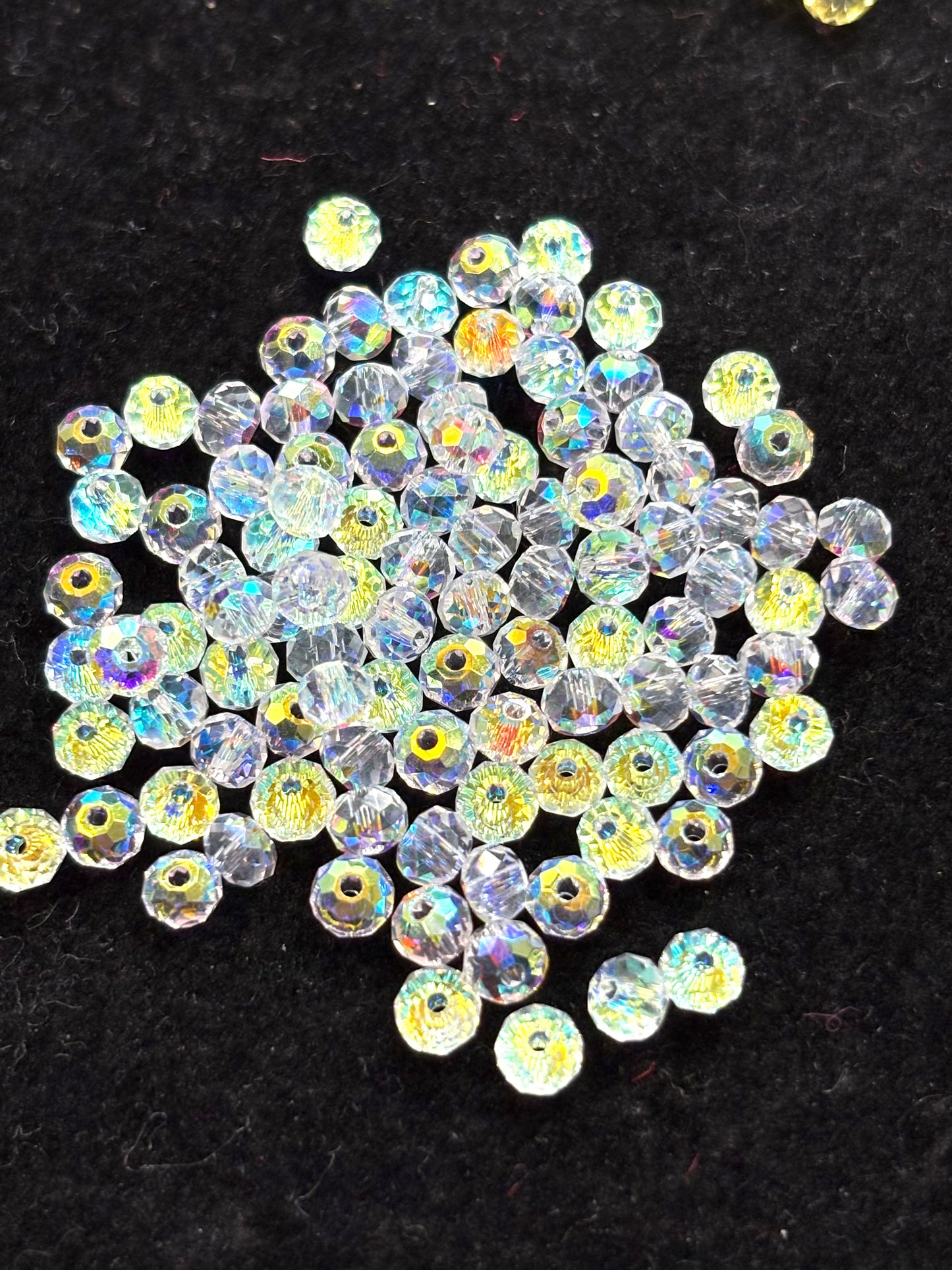 A001.NEW【Happy Xilion 1】Swarovski Bicone Beads Dupe, Iridescent Electroplating colors