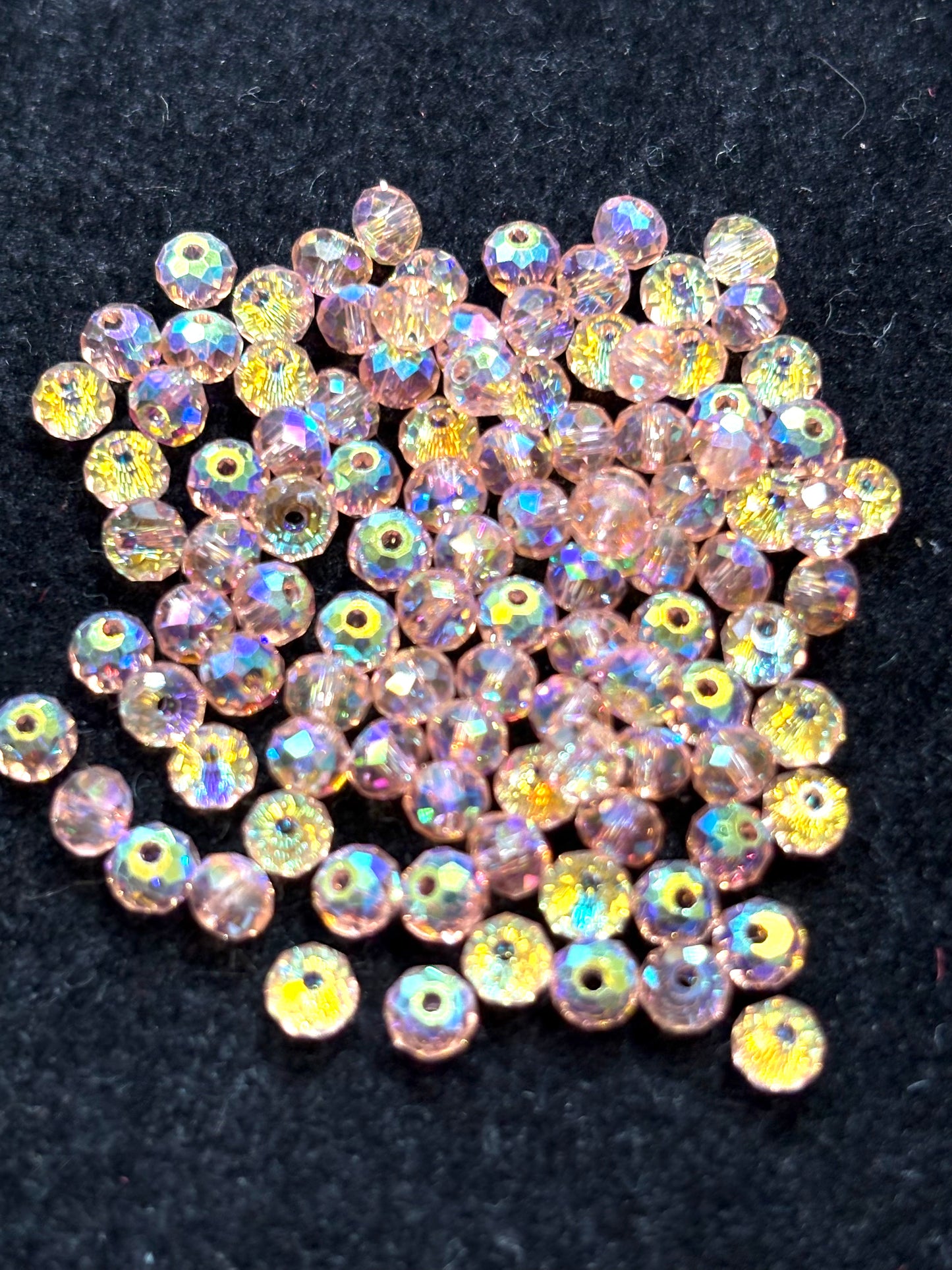 A001.NEW【Happy Xilion 1】Swarovski Bicone Beads Dupe, Iridescent Electroplating colors