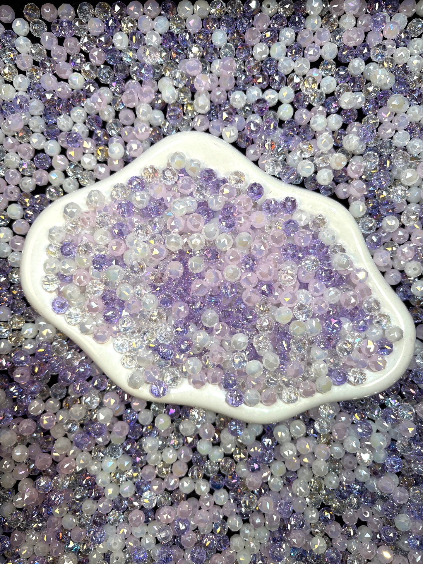 A001.NEW【Dewdrop Sparkle】8*10 mm dewdrop glass beads