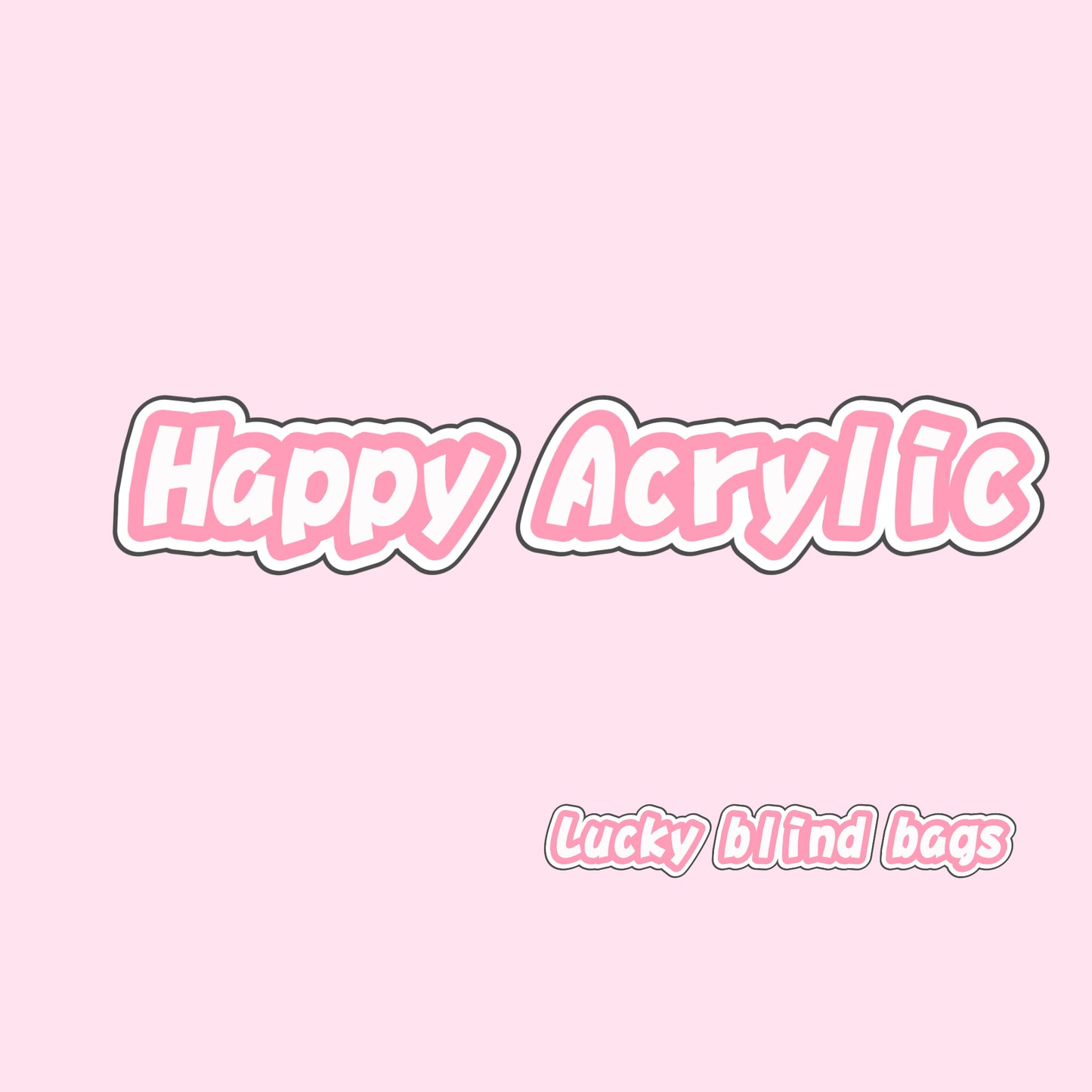 A001.NEW【Happy Acrylic 】Guarantee B1G1 take a blind guess and see how many acrylic beads you win