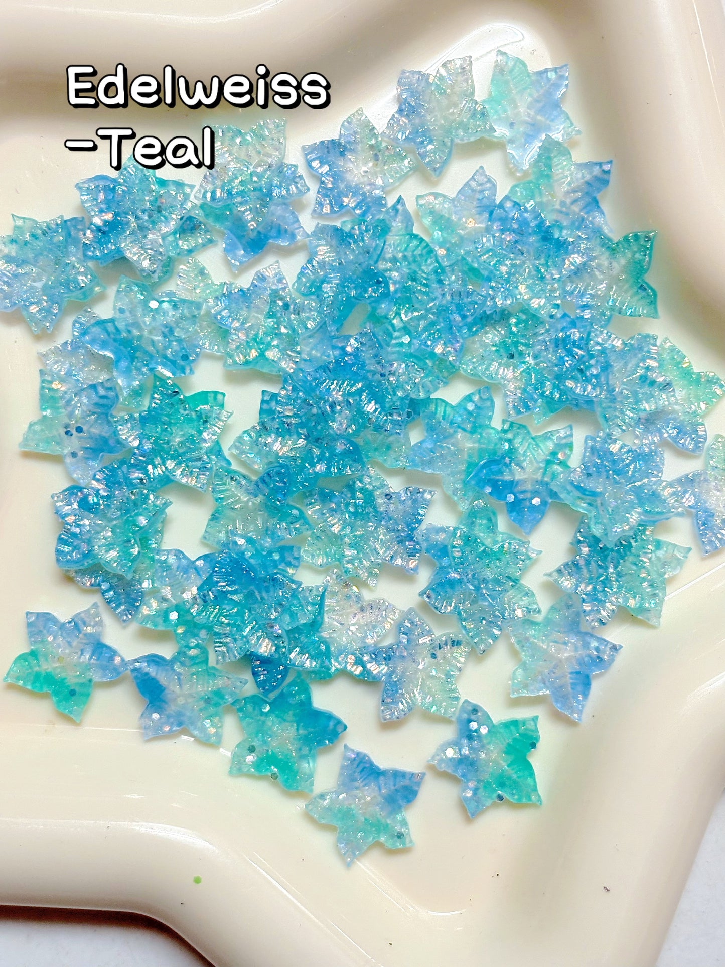 A001.NEW【Hothouse Flower】soft luminous resin mix,  Nail art/Craft supplies
