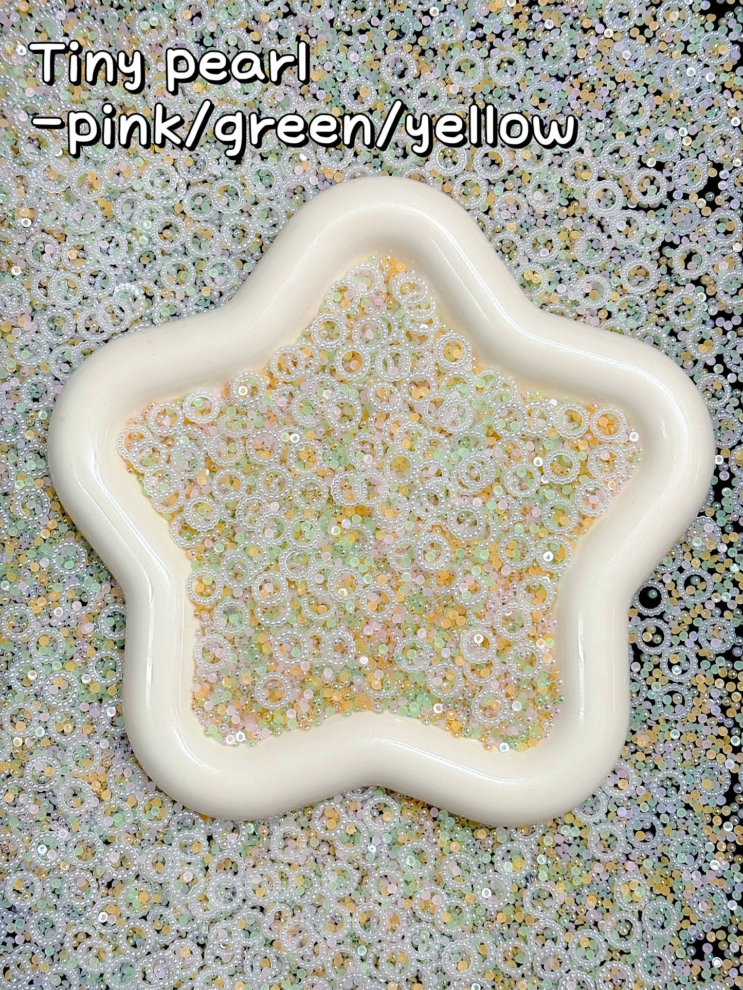 【Tiny Pearl】2.5mm flat-back highlight semi-sphere pearls