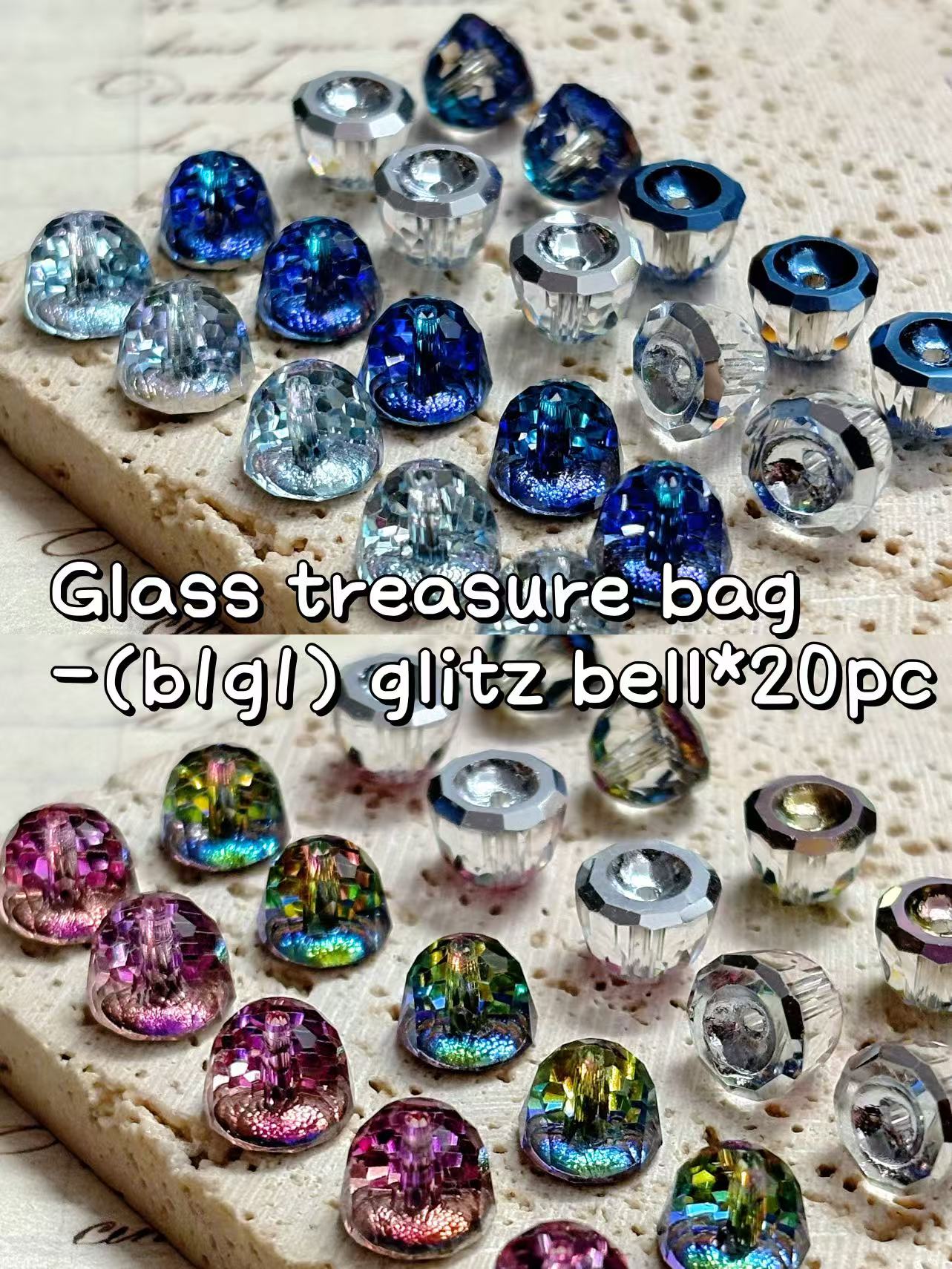 A001.NEW【Glass Treasure Bag】Exquisite charms with different themes, for bracelet/keychain/necklaces diy