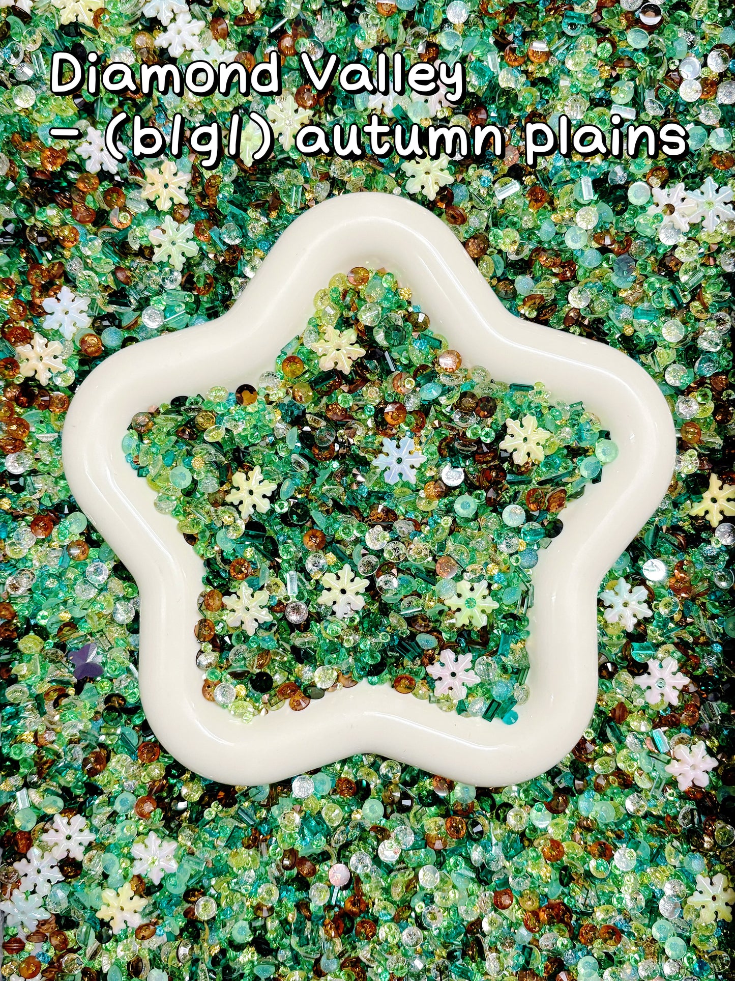 A001.NEW【Diamond Valley】B1G1 SALE rhinestone diamonds and resin flower