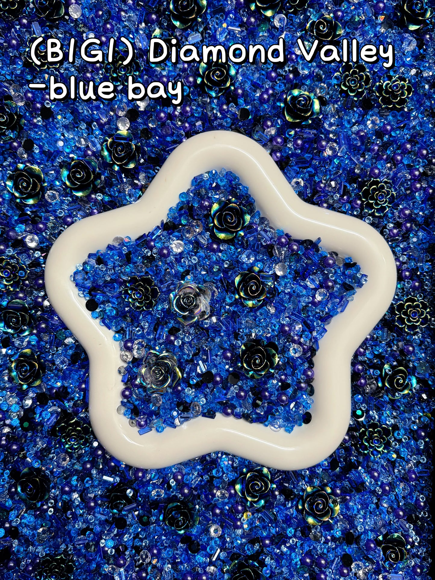 A001.NEW【Diamond Valley】B1G1 SALE rhinestone diamonds and resin flower