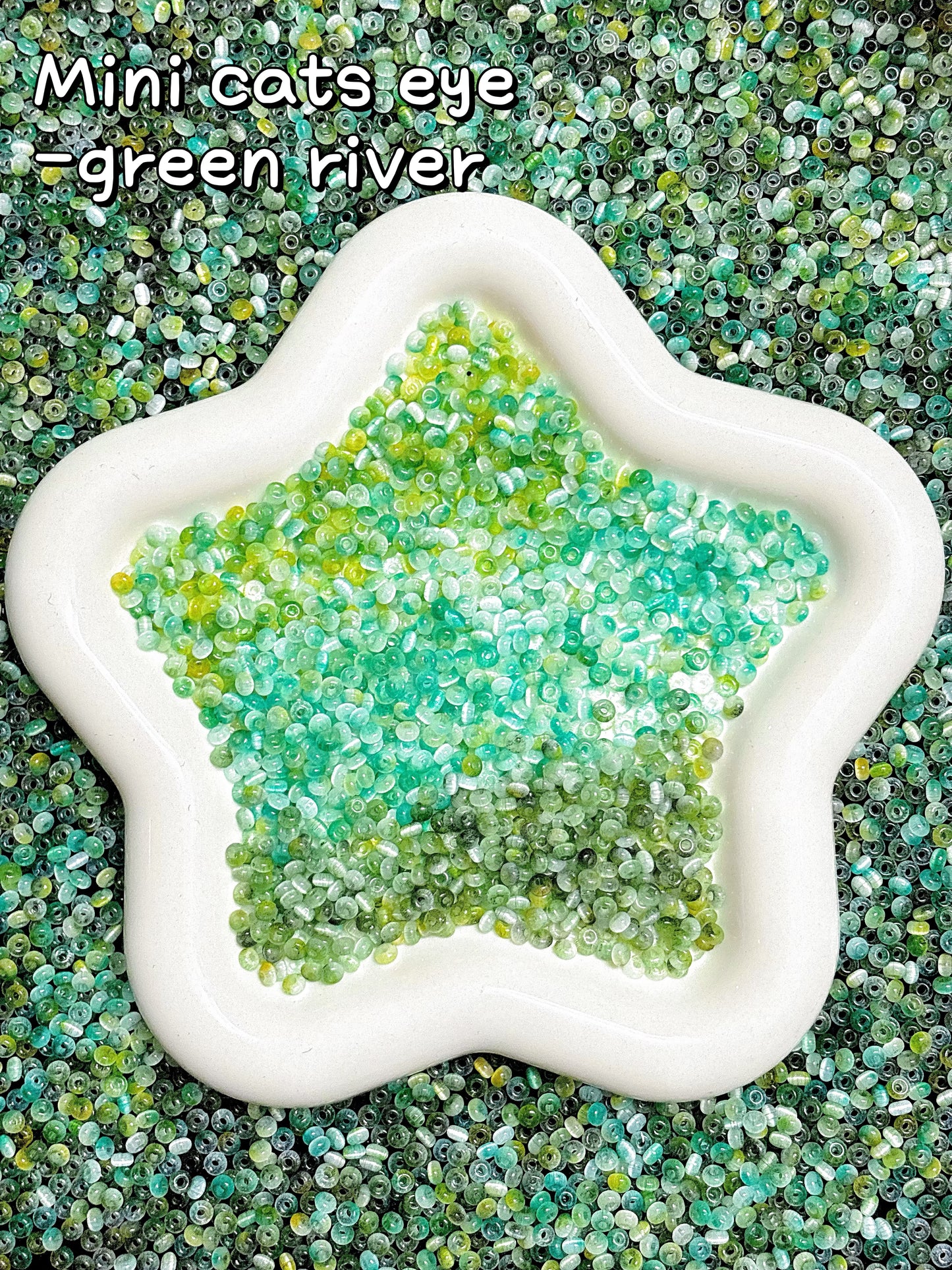 A001.NEW【Mini Cats Eye 2】special-shape glass cats-eye seed beads mix, earring, bracelet, necklace, keychain