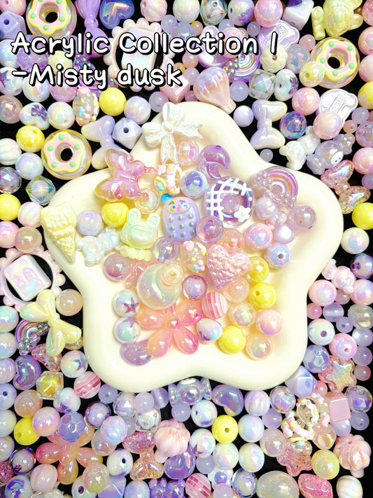 A001.NEW【Acrylic Collection 1】non-luminous acrylic beads