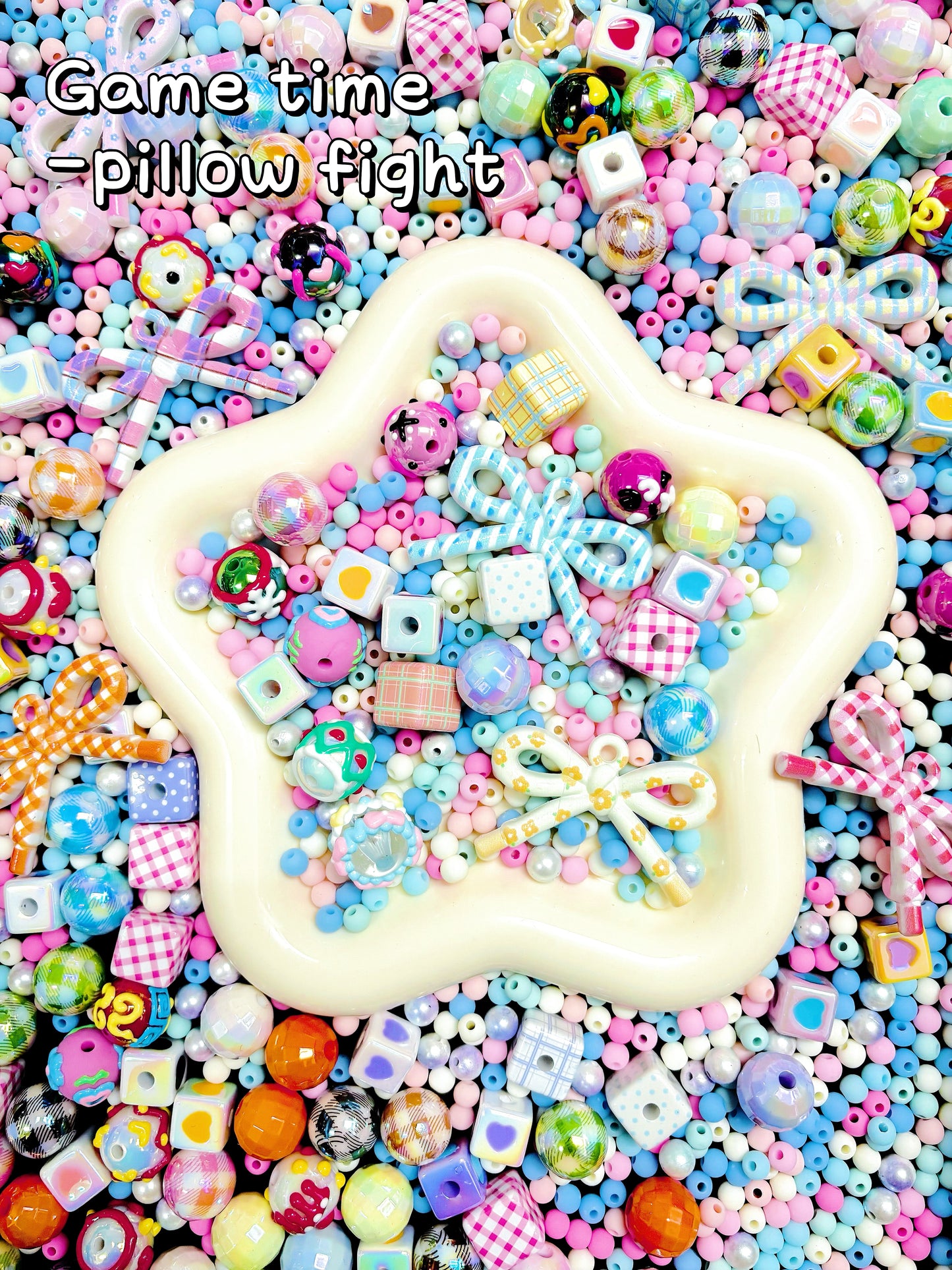 【Game Time】gaming acrylic beads mix, 16mm (making wreath, keychain, pens etc)